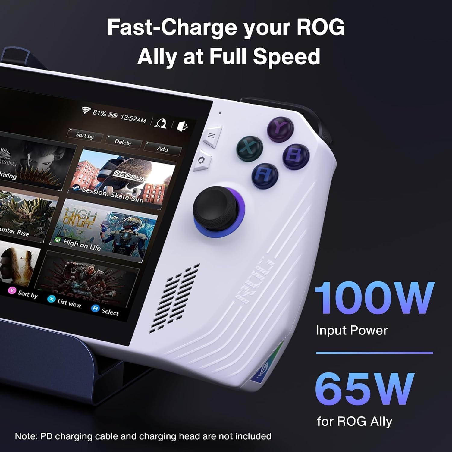 Ivanky 8-In-1 Docking Station for ASUS ROG Ally X/Valve Steam Deck Oled/Lenovo Legion Go/Msi Claw, ROG Alloy/Stream Deck Dock Hub with HDMI 4K@120Hz, 1Gbps Ethernet, 3*USB-A 3.0, 100W USB-C Charge image number 6