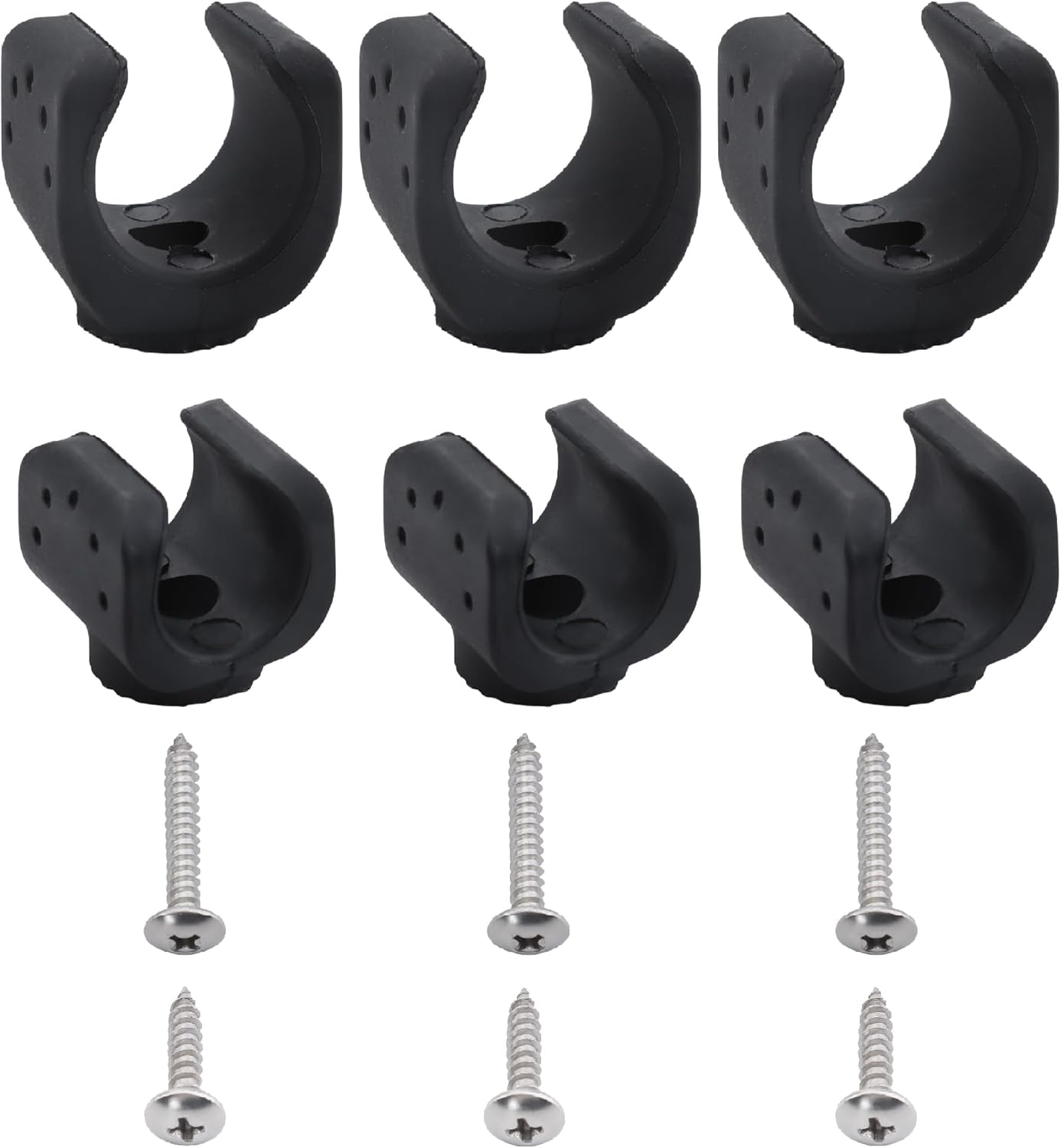 6 Pieces Flashlight Mounting Brackets, Torch Holder with Screws for LED Flash Light and Similar Items, Mounting Flashlight in Truck Car image number 2