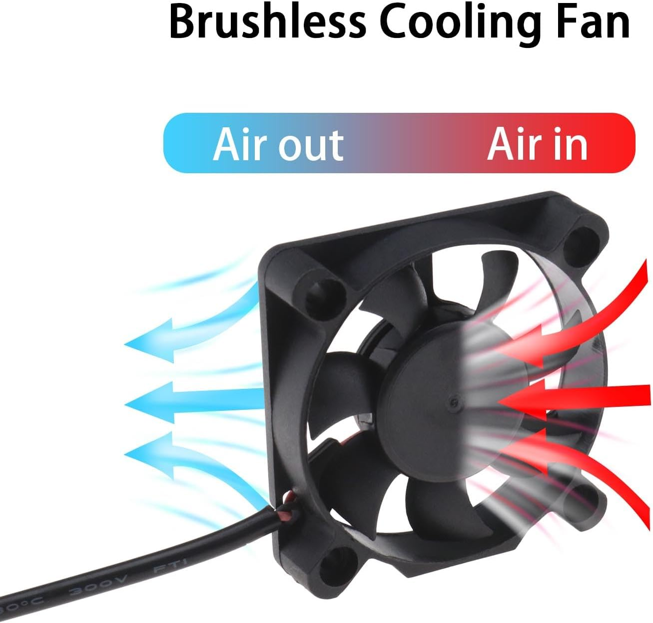 SING F LTD 2PCS USB Brushless Cooling Fan DC 5V 0.13A 50Mm X 50Mm 5200RPM for Computer Game Console DVR Router 1.2 Meters Cable Length image number 4