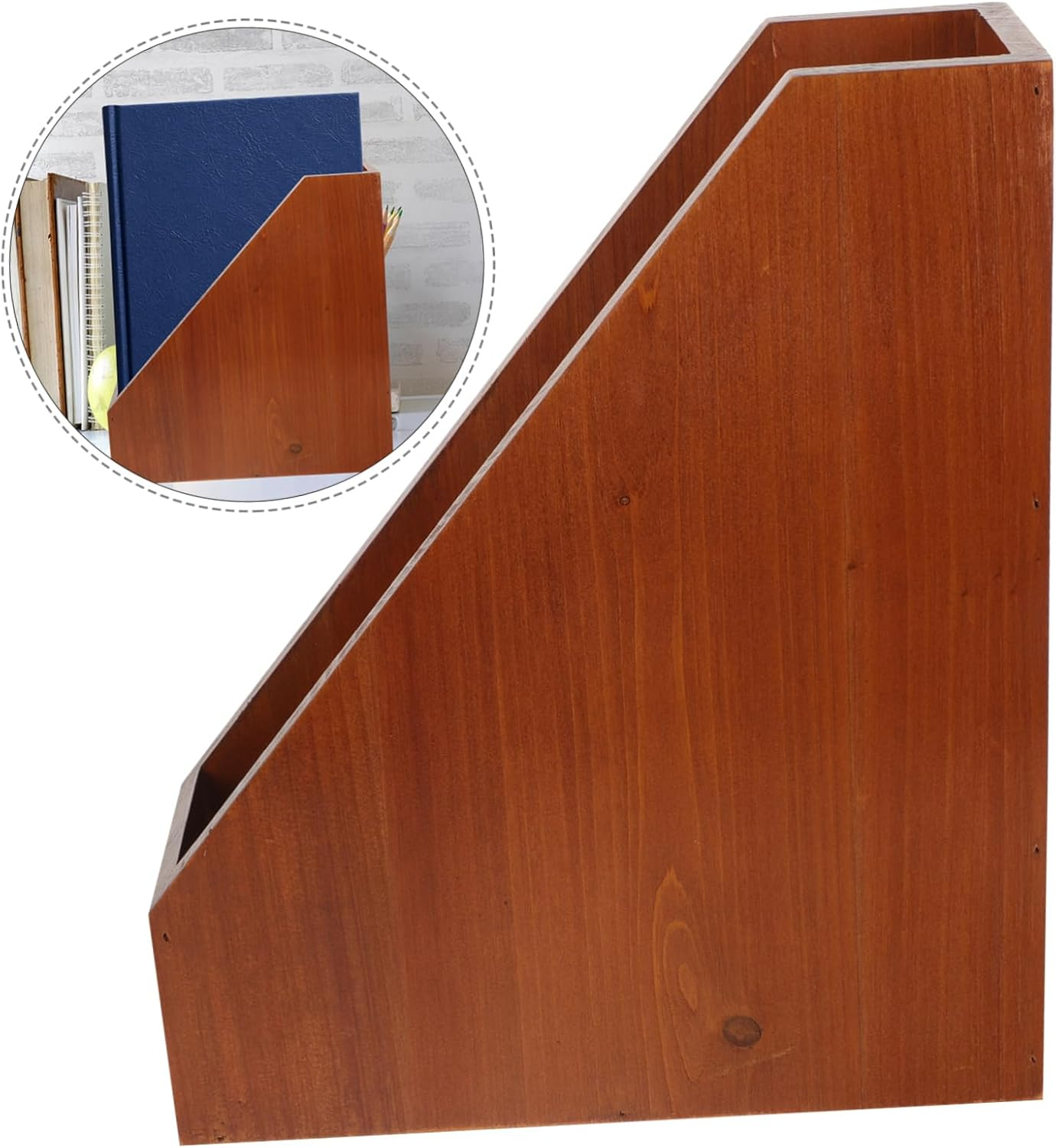 Operitacx Solid Wood Storage Box for Desktop Organization Lidless Wooden Box for Office Supplies and Home Decor for Desk Accessories