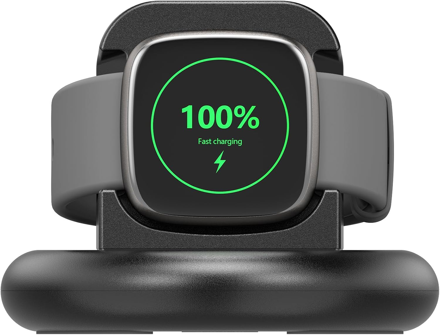 Leonids Charger Dock for Fitbit Versa 4/Versa 3 Charger, 4.4Ft Anti-Slip Magnetic Charging Stand Dock with USB Charging Port for Fitbit Versa 4/Versa 3/Sense 2/Sense Smartwatch (USB) image number 3