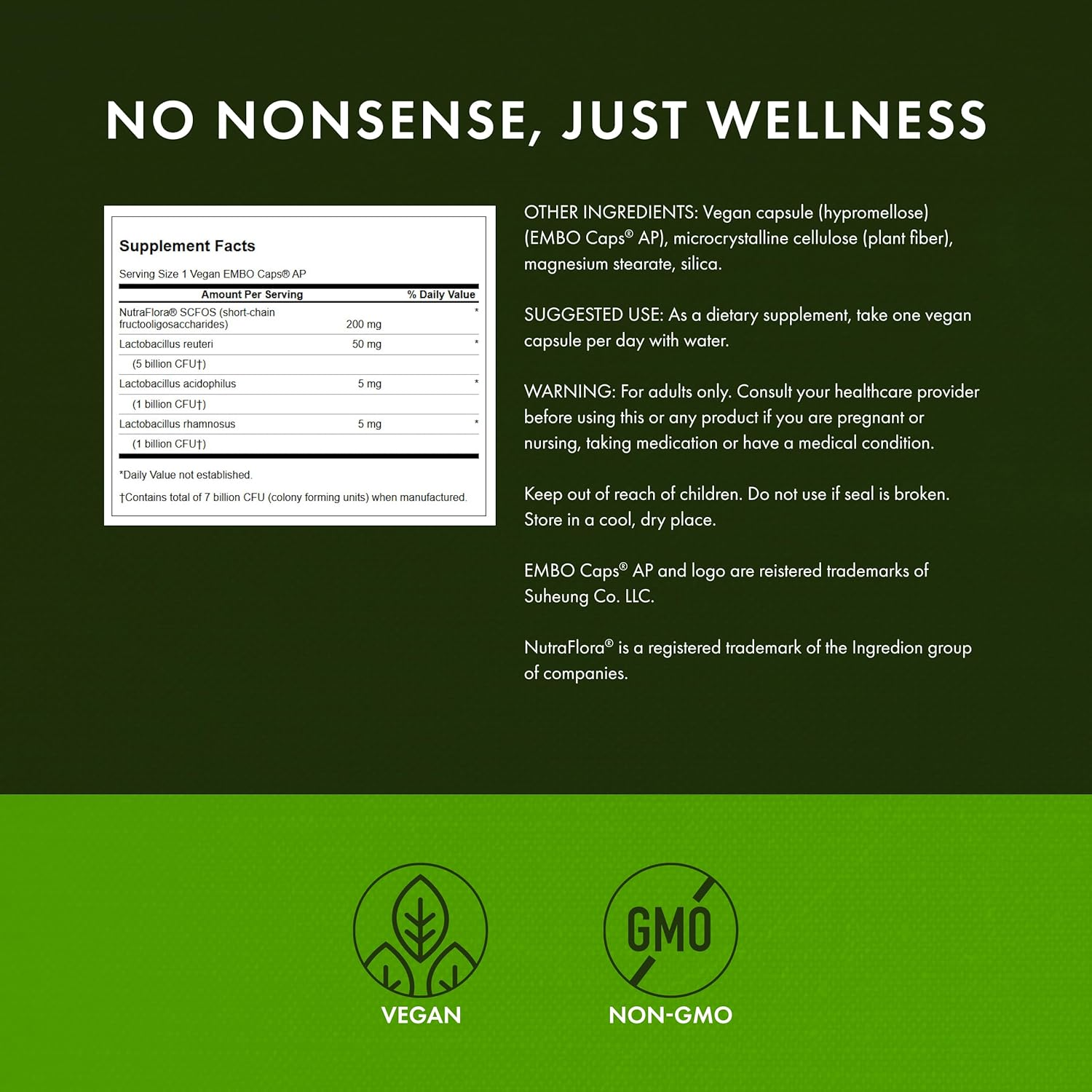 Swanson L. Reuteri plus 7 Billion Cfu 30 Veg Drcaps image number 4