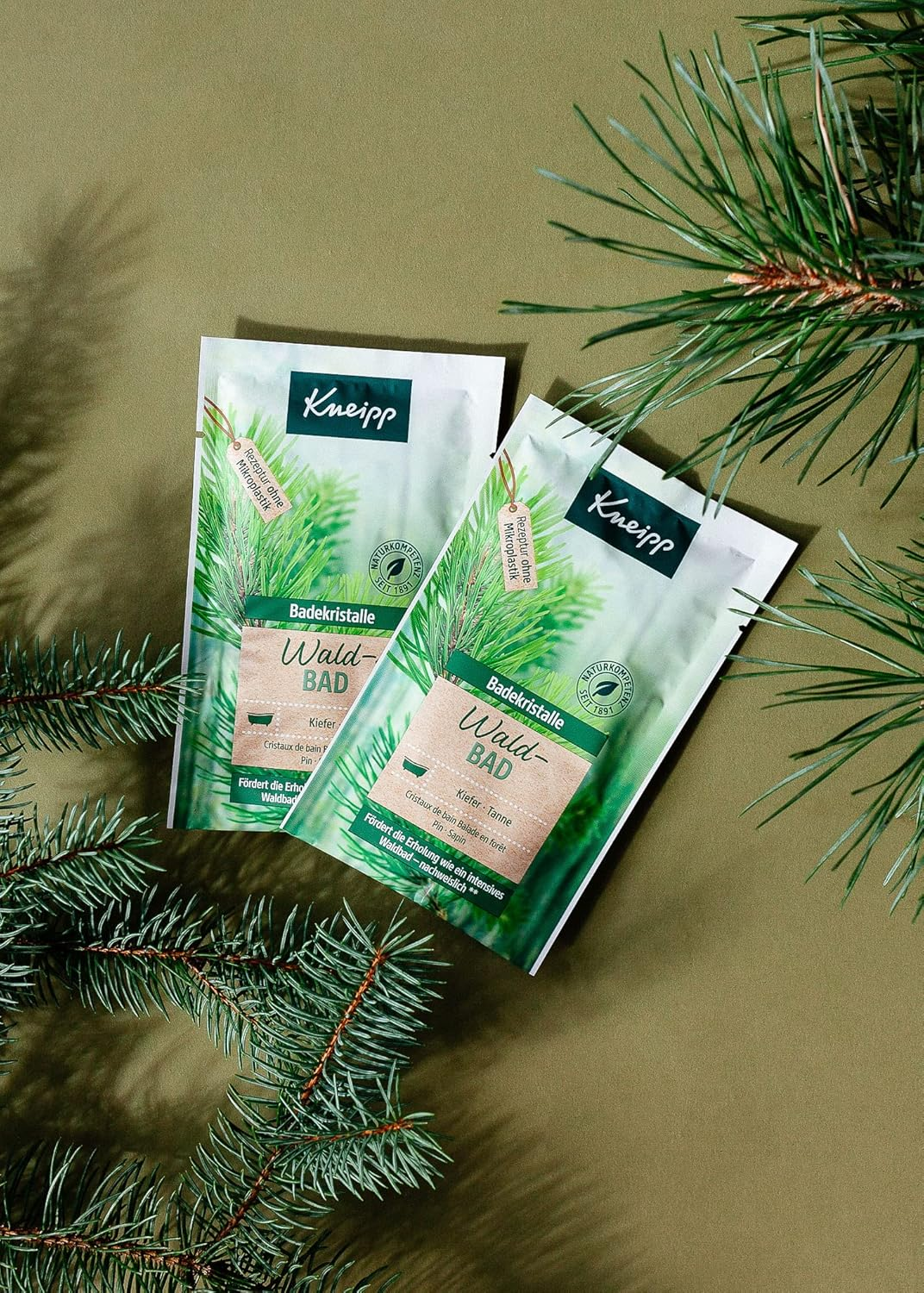 Kneipp Bath Crystals Forest Bath, Pine and Fir, Pack of 12 (12 X 60 G) image number 2