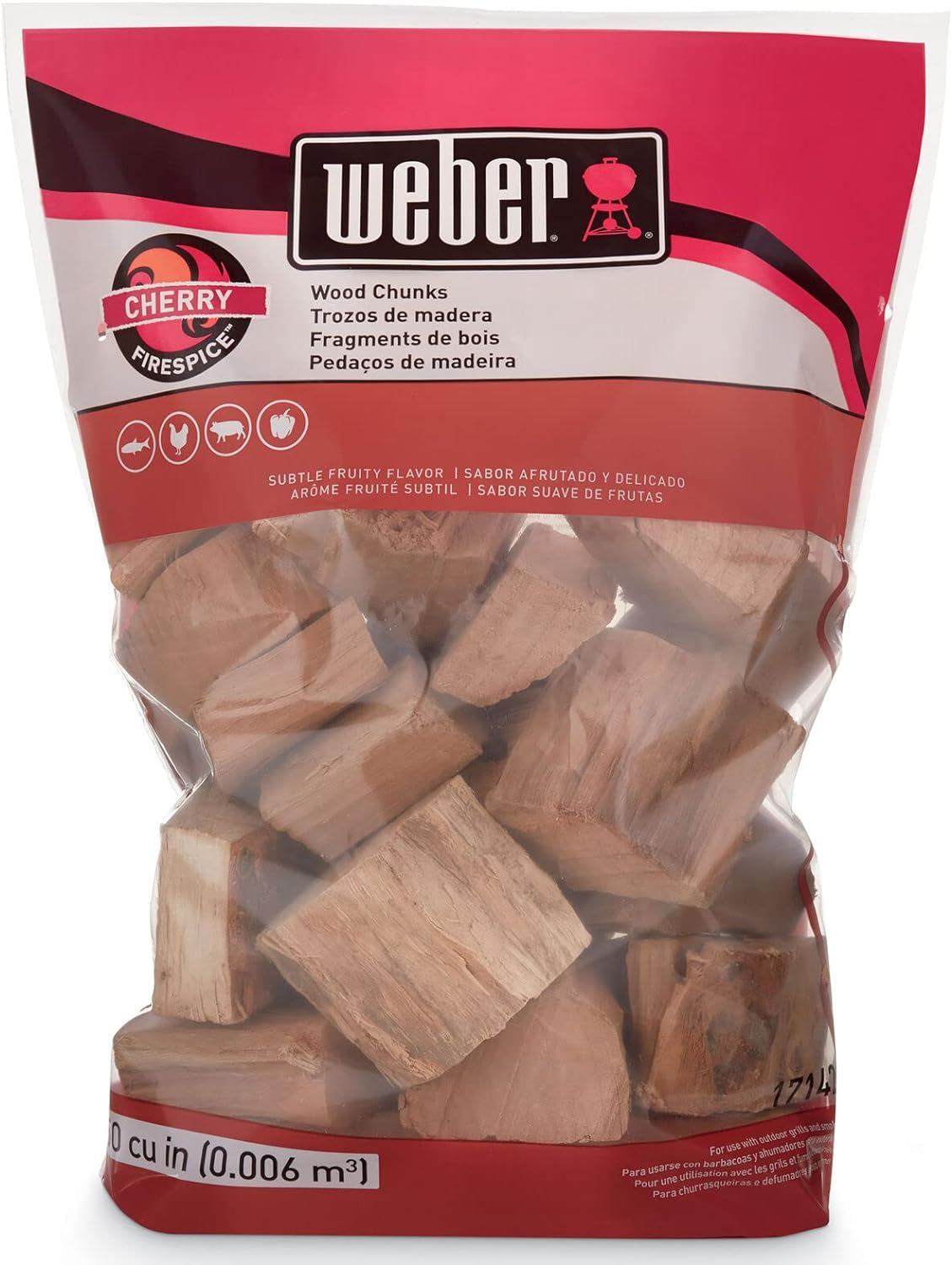 Weber Mesquite Wood Chunks Add Incredible Flavour to Your BBQ 6 Litre image number 6