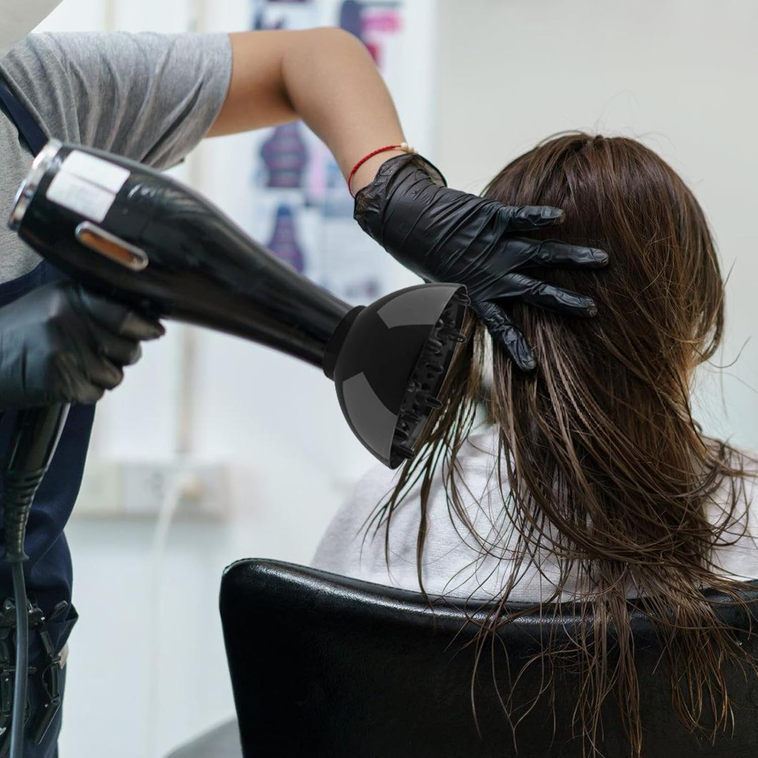 Curly Hair Dryer Diffuser Attachment &ndash; Adjustable Airflow Diffuser Cap, Volumizing Curl Enhancer | Hairs Styling Accessory Coily Hair, Portable Beauty Tool for Barbers, Home Styling, Haircare image number 3