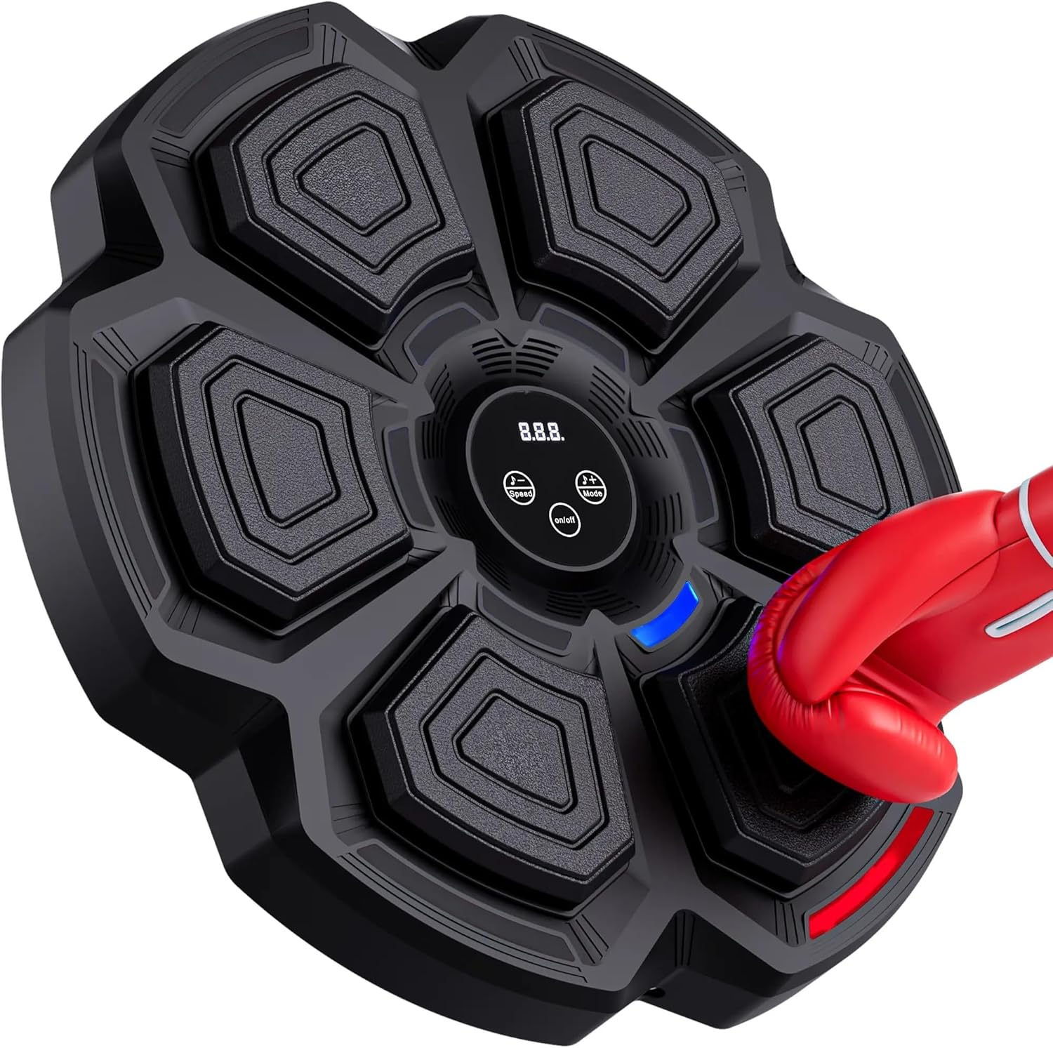 Music Boxing Machine, Wall Mounted Boxing Target,Smart LED Boxing Training Punching Equipment with Bluetooth Boxing Gloves for Home Workout Training image number 4