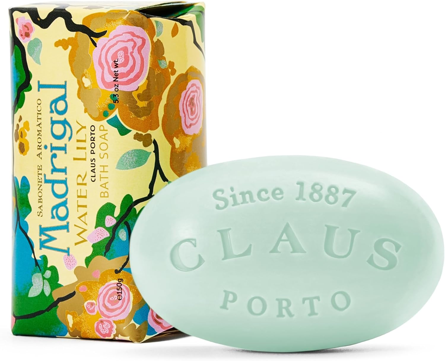 Claus Porto Double Almond Milk Soap by Claus Porto for Unisex - 5.3 Oz Bar Soap, 150 G
