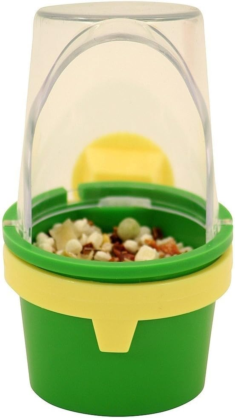 JW Pet 31308 Insight Clean Cup Bird Feed & Water Small, 10Cm, Yellow (Pack of 2) image number 4