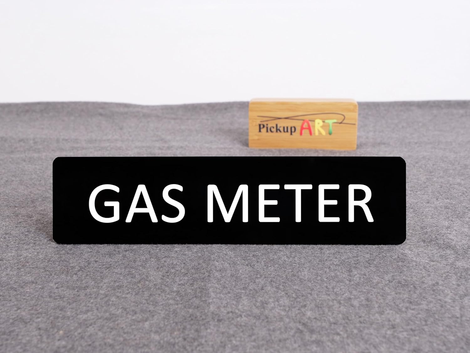 GAS METER Sign Self Adhesive Plaque Decal Door METER SIGN HOME SIGN (Style 1, 40X160Mm) image number 4