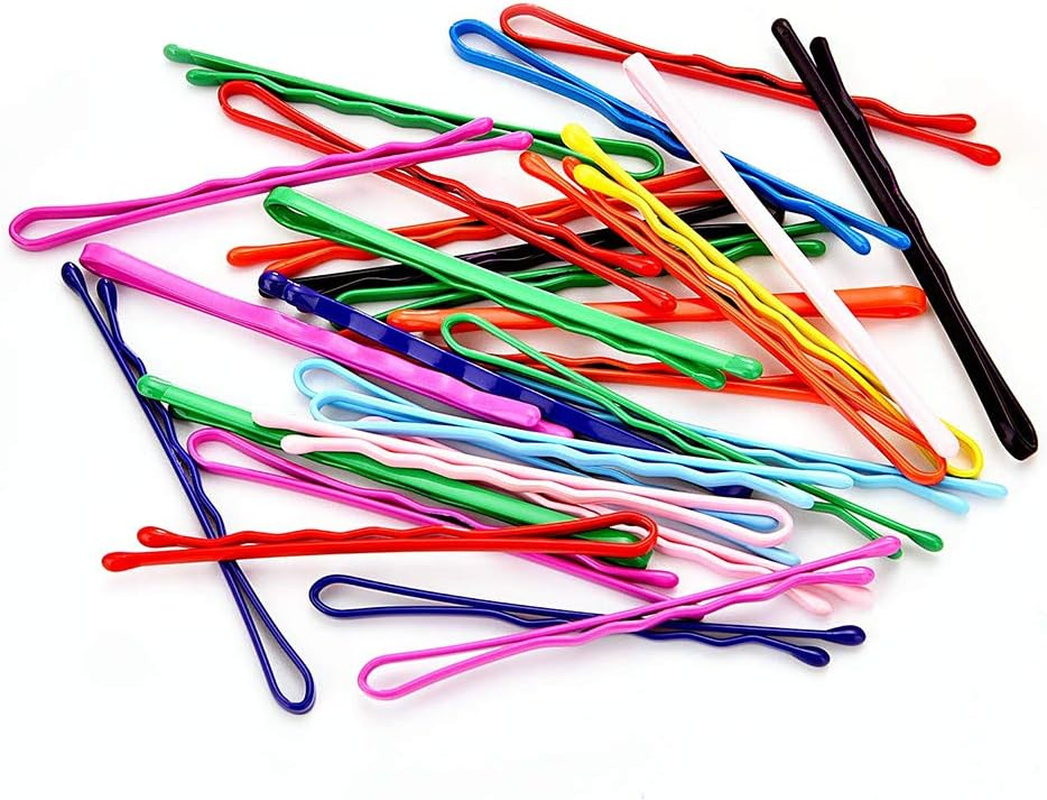 Decorative Bobby Pins Colorful 50 Pieces for Women Girls Colored Hair Barrettes Metallic Bobbie Pins Multi Colored Styling Clips for Lady Wedding Hair Accessories image number 2
