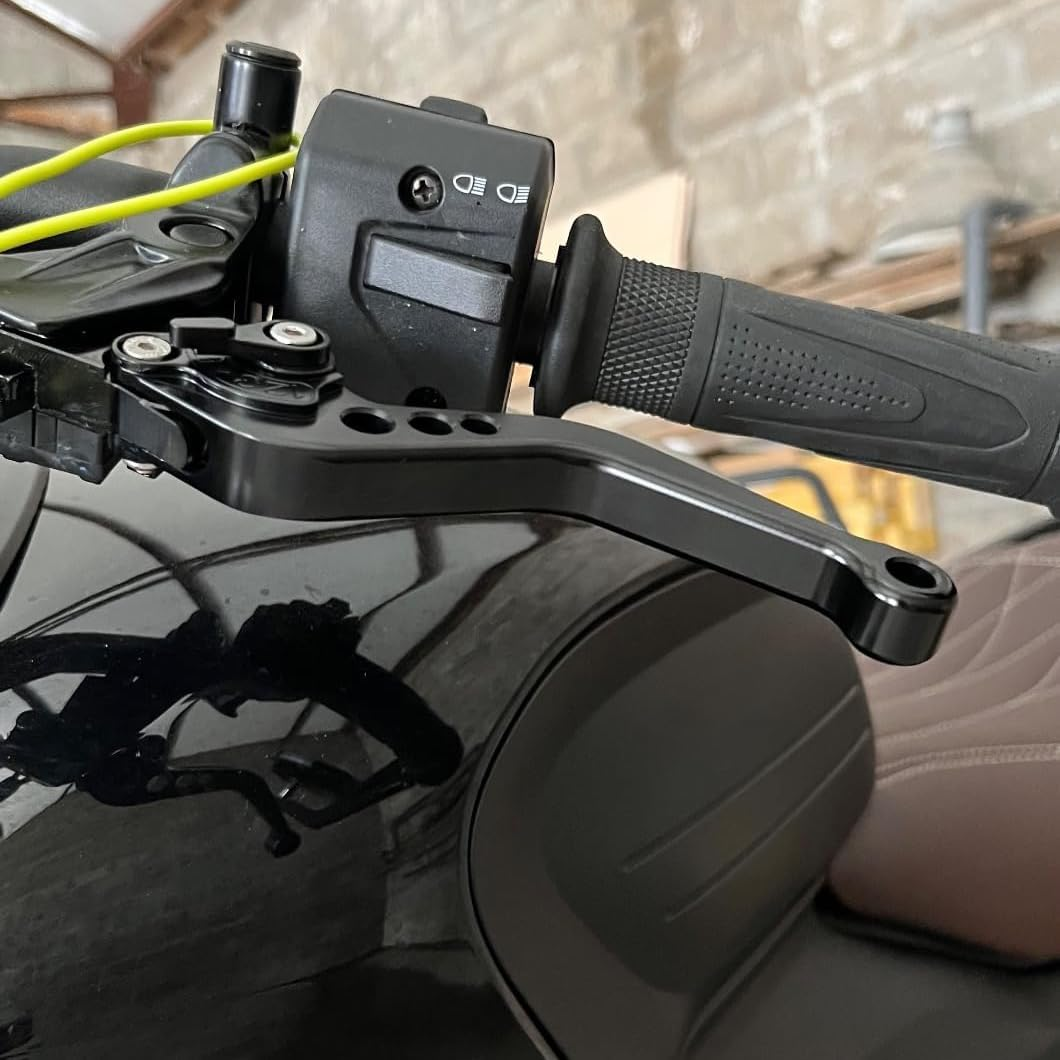 For Yamaha R7 YZF-R7 2021-2024 Short Brake Clutch Lever CNC Aluminum Alloy Accessories (Black) - Blue image number 3