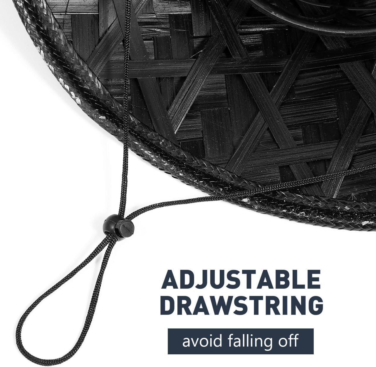 Kisangel Cosplay Samurai Hat Bamboo Asian Conical Hat Lightweight Simple Prop for Party Performance 14.17In Diameter image number 5