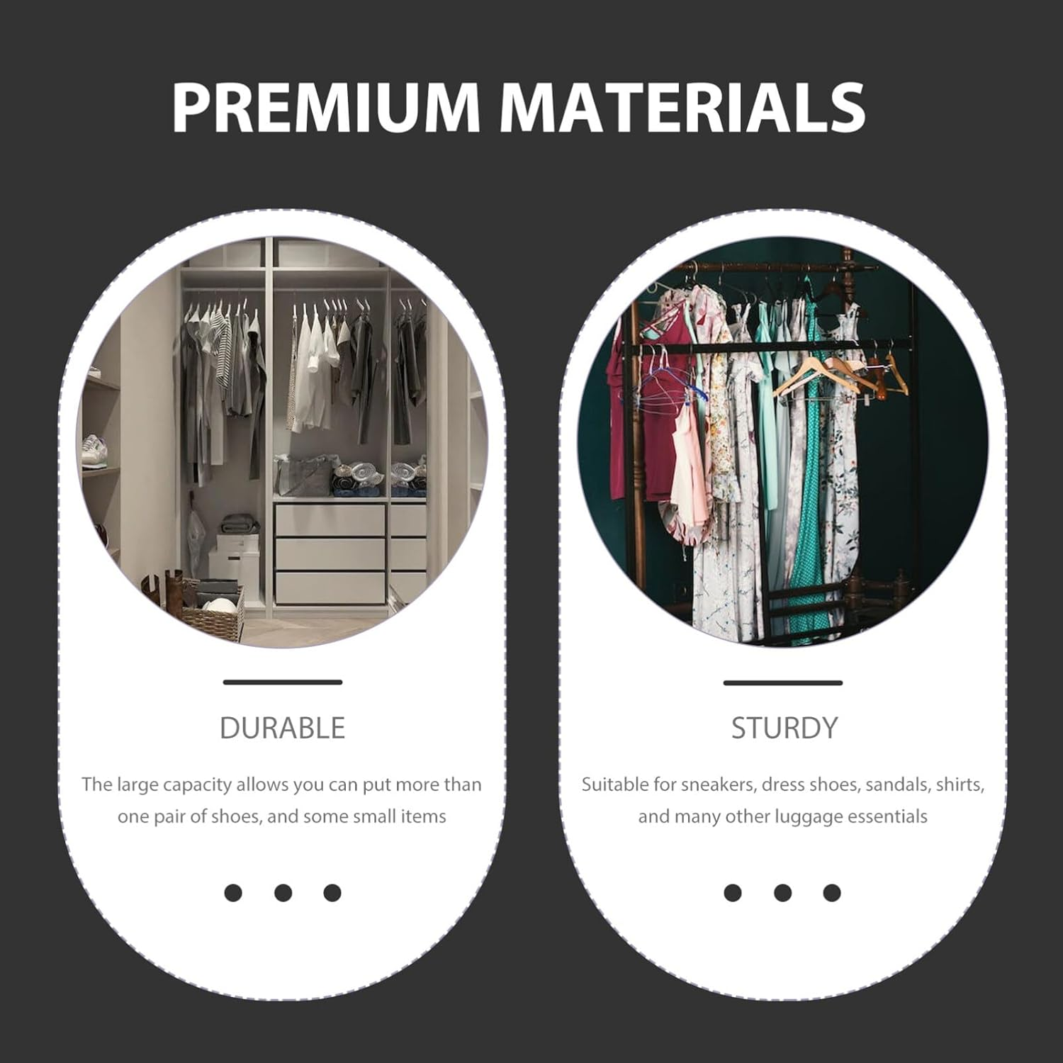 NOLITOY 1Set Travel Packing Cubes Lightweight Organizers for Suitcase Storage for Clothes Shoes and Toiletries image number 3