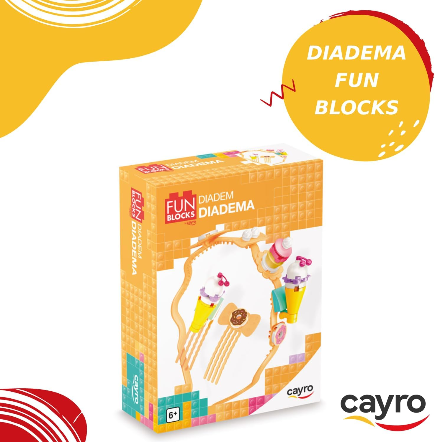 Cayro Fun Blocks Headband - Creative Construction Game for Kids - Promotes Imagination and Motor Skills - Fun Blocks Headband image number 6