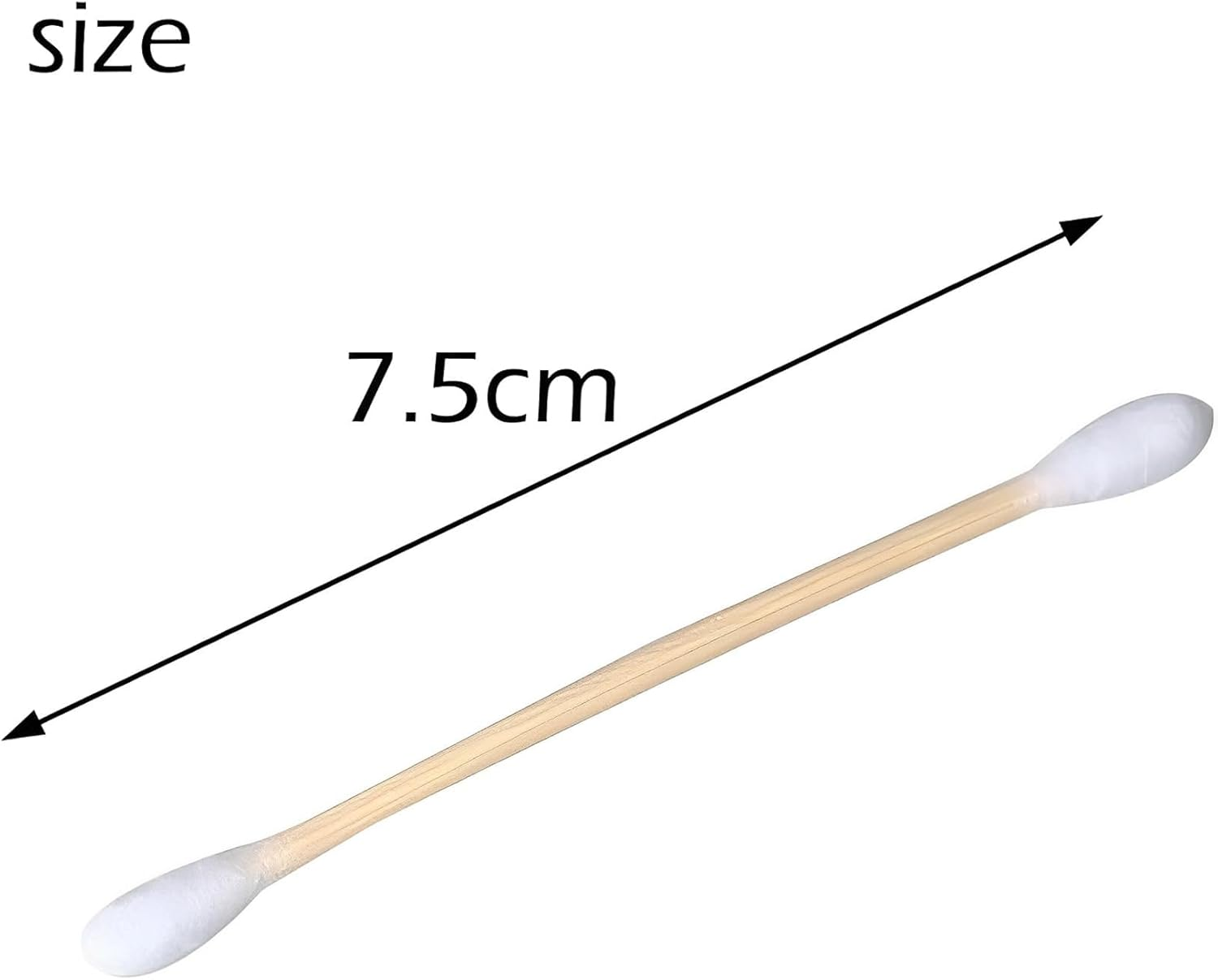 600 Pcs Cotton Buds, Ear Buds Cotton, Cotton Swabs, Ear Cotton Buds, Bamboo Cotton Buds, Multipurpose Cotton Swabs, Biodegradable Ear Cotton Buds, for Ear Cleaning Makeup Cleaning image number 6