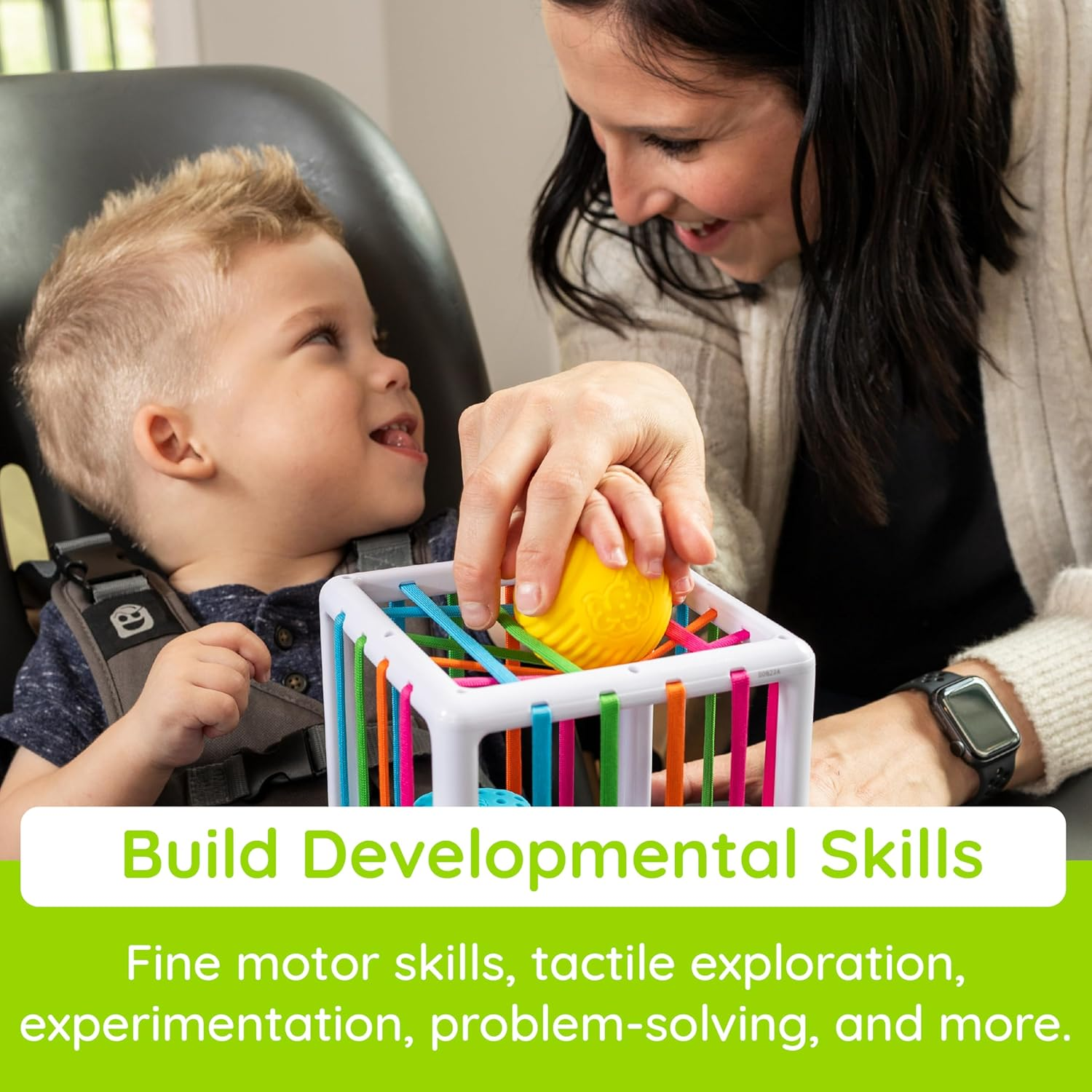 Fat Brain Toys Innybin Shape Learning Toys, Sensory Toys for Babies and Toddlers, Baby Toys Ages 10 Months+ image number 4