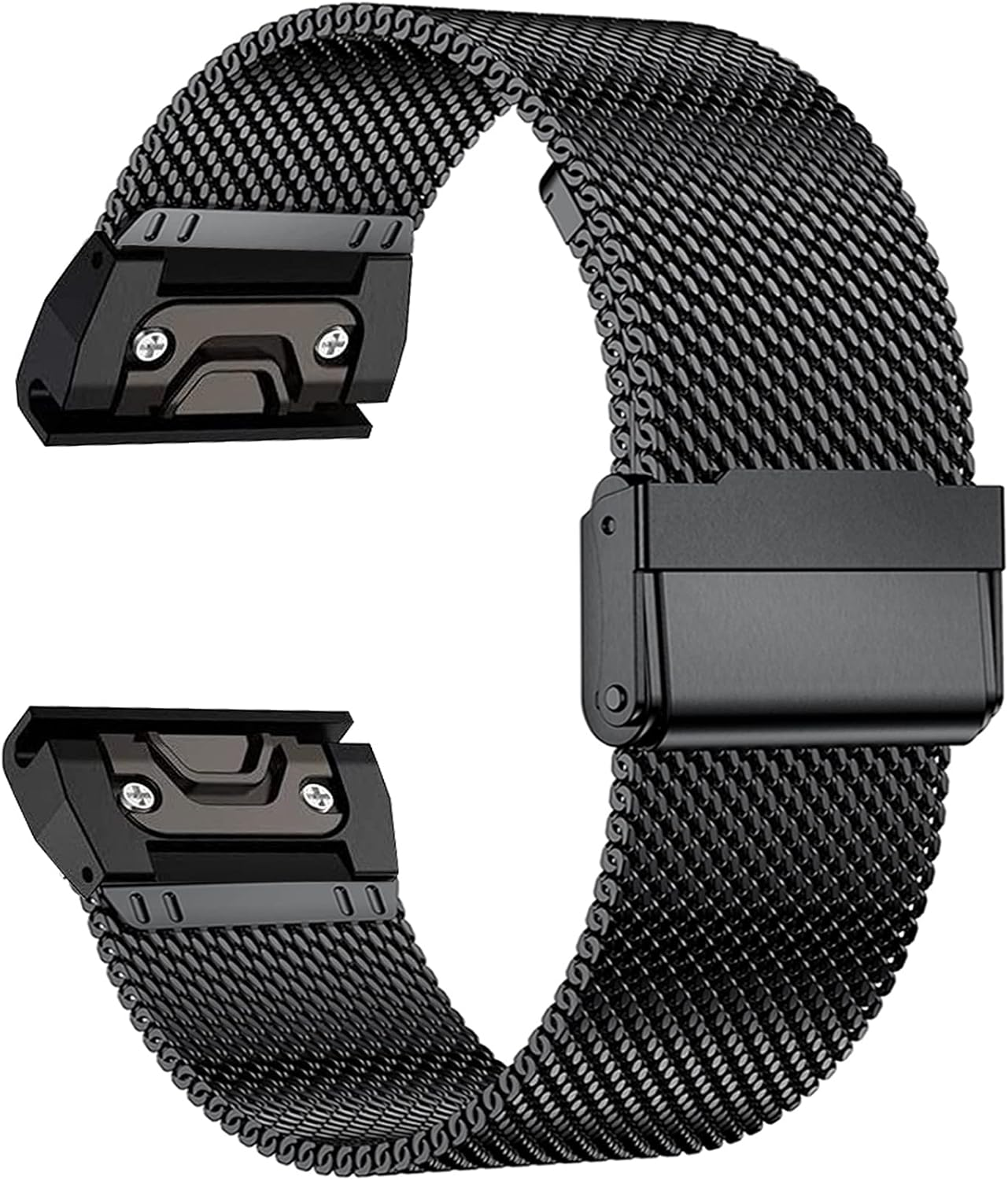 Eanwireless for Fenix 7X/6X/5X Bands Replacement, Easy Fit Stainless Steel Metal Wristband Strap Compatible for Fenix 6X Pro/Fenix 5X Plus/Descent Mk2/Fenix3/Fenix 3 HR Smartwatches image number 1