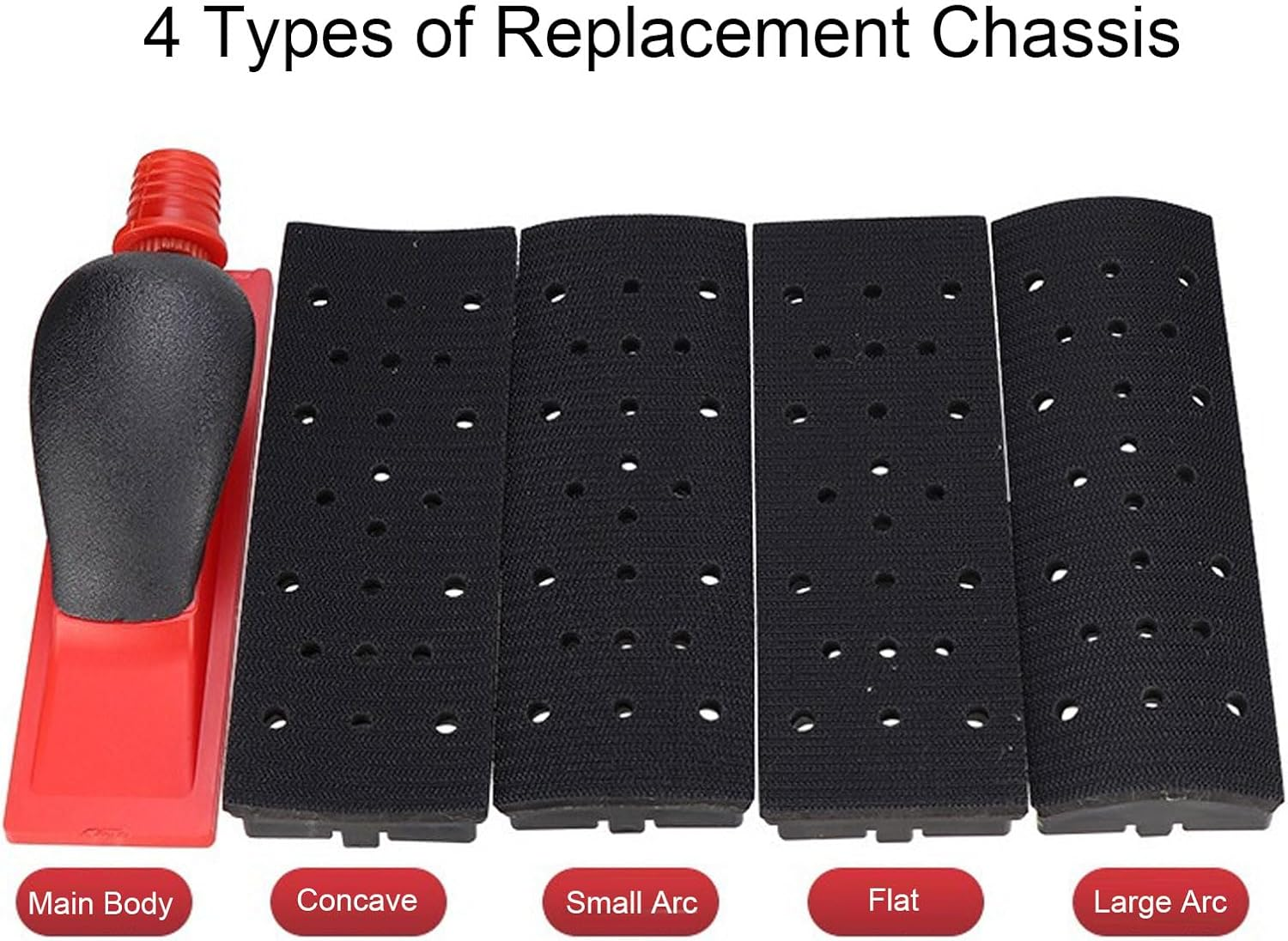 Adjustable Dust Sanding Block Hand Sander, Multifunctional Grip Push Plate 7.56 X 2.2In, Hand Sanding File Block for Automotive Polishing, Woodworking, Home Cleaning