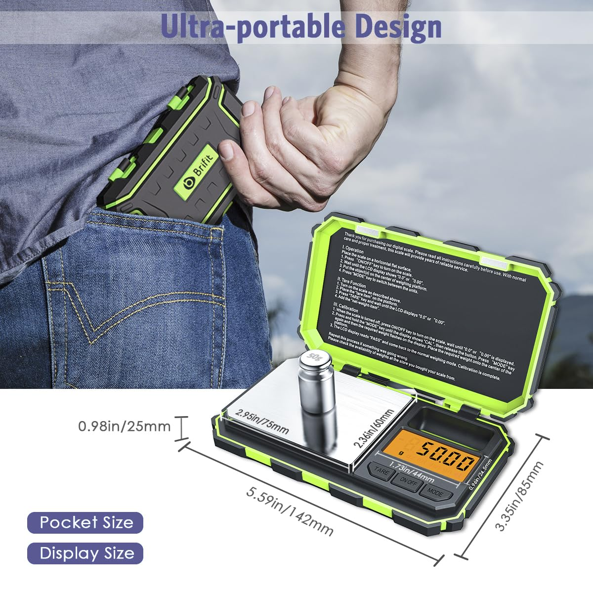 Digital Milligram Scale, 200G/ 0.01G Precision Mini Jewellery Scales with 50G Calibration, Potable Mini Scales Digital with LCD Backlit, 6 Units, Tare Function, for Jewellery, Experiment image number 5