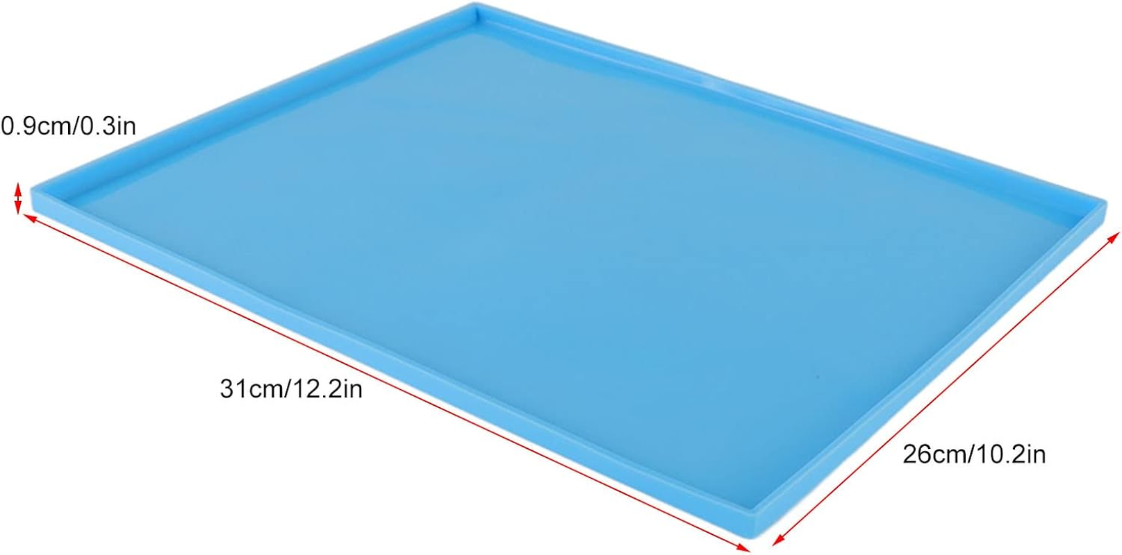 OEBUAFI 4Pcs Silicone Dehydrator Mats BPA with Raised Edges, Wide Applicability, for Excalibur 2400 (Blue) image number 2