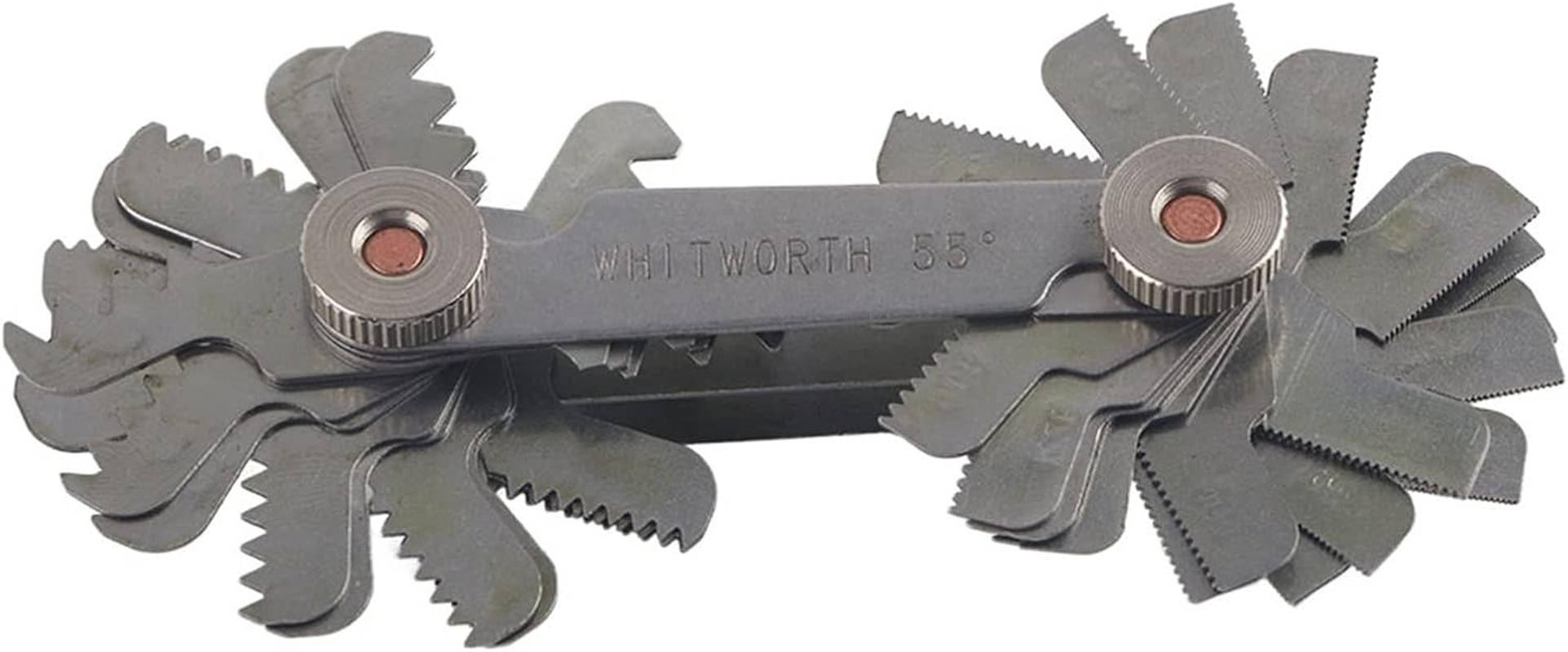 Thread Gauge, Engineer Adjustable Thread Gauge for Lathes (Metric+Imperial(52Pc))