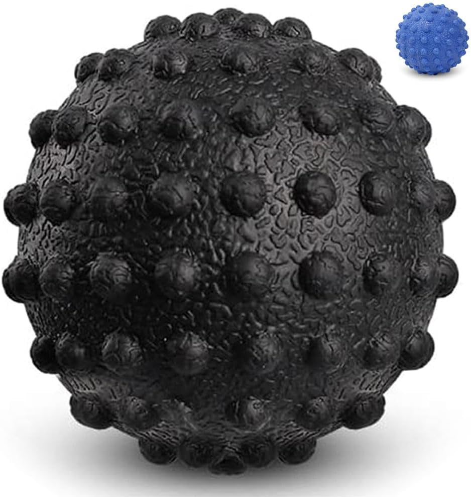 Vivva Massage Ball - Trigger Deep Tissue Back Massage, Foot Massager, Plantar Fasciitis & All over Body Deep Tissue Muscle Therapy (Blue)