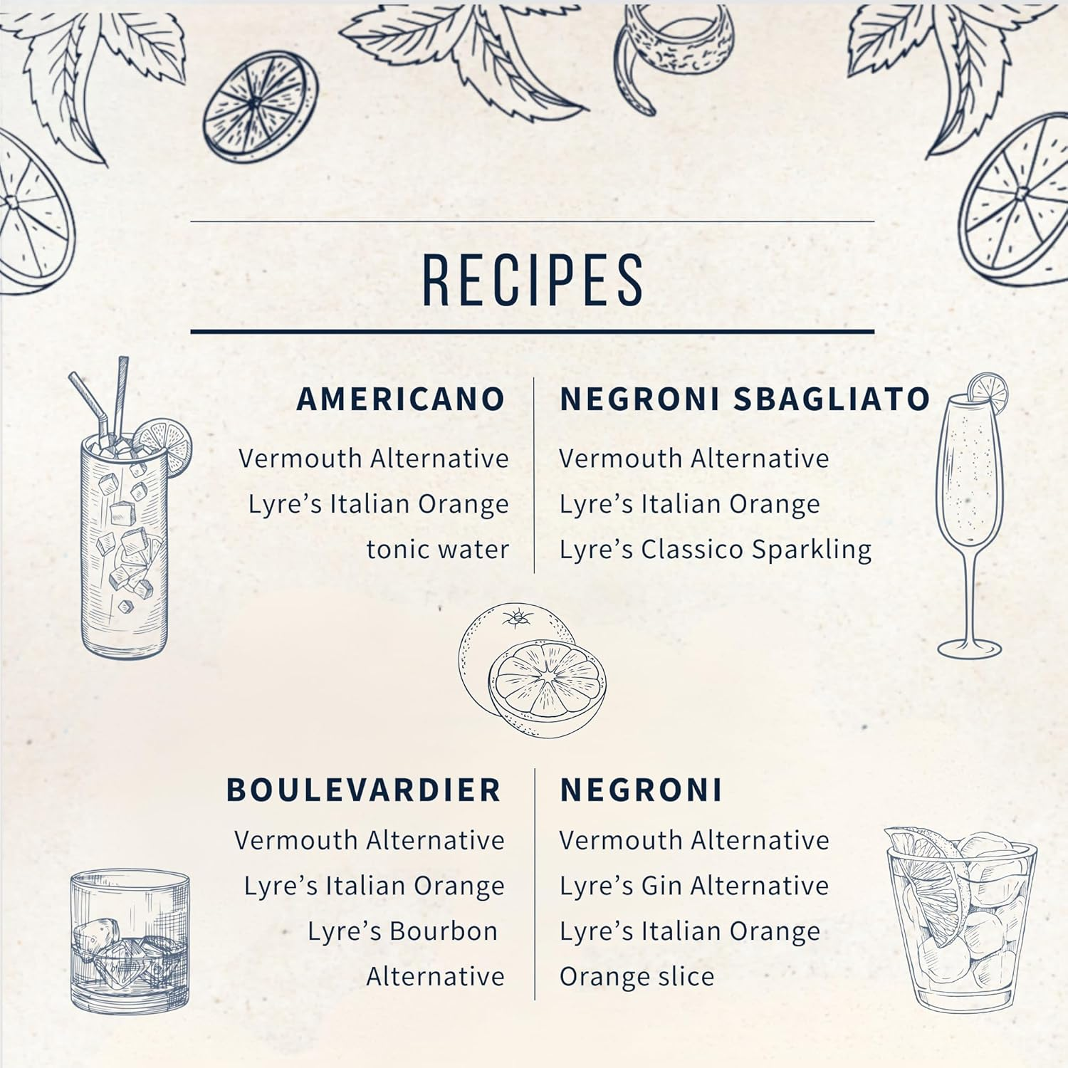 Lyre'S Non Alcoholic Vermouth Alternative, Award-Winning Aperitif Rosso for Zero Proof Negroni, Manhattan and Cocktails, Alcohol Free Sweet Vermouth (700Ml) image number 4