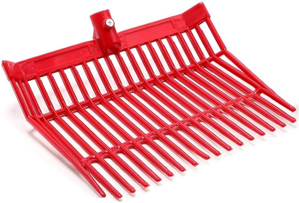 AIMALL ABS Plastic Horse Pitchfork, Large Horse Stable Cleaning Tool, 15.35In X 12.79In Durable Stable Fork for Garden, Horse Grooming, and Stable Supplies