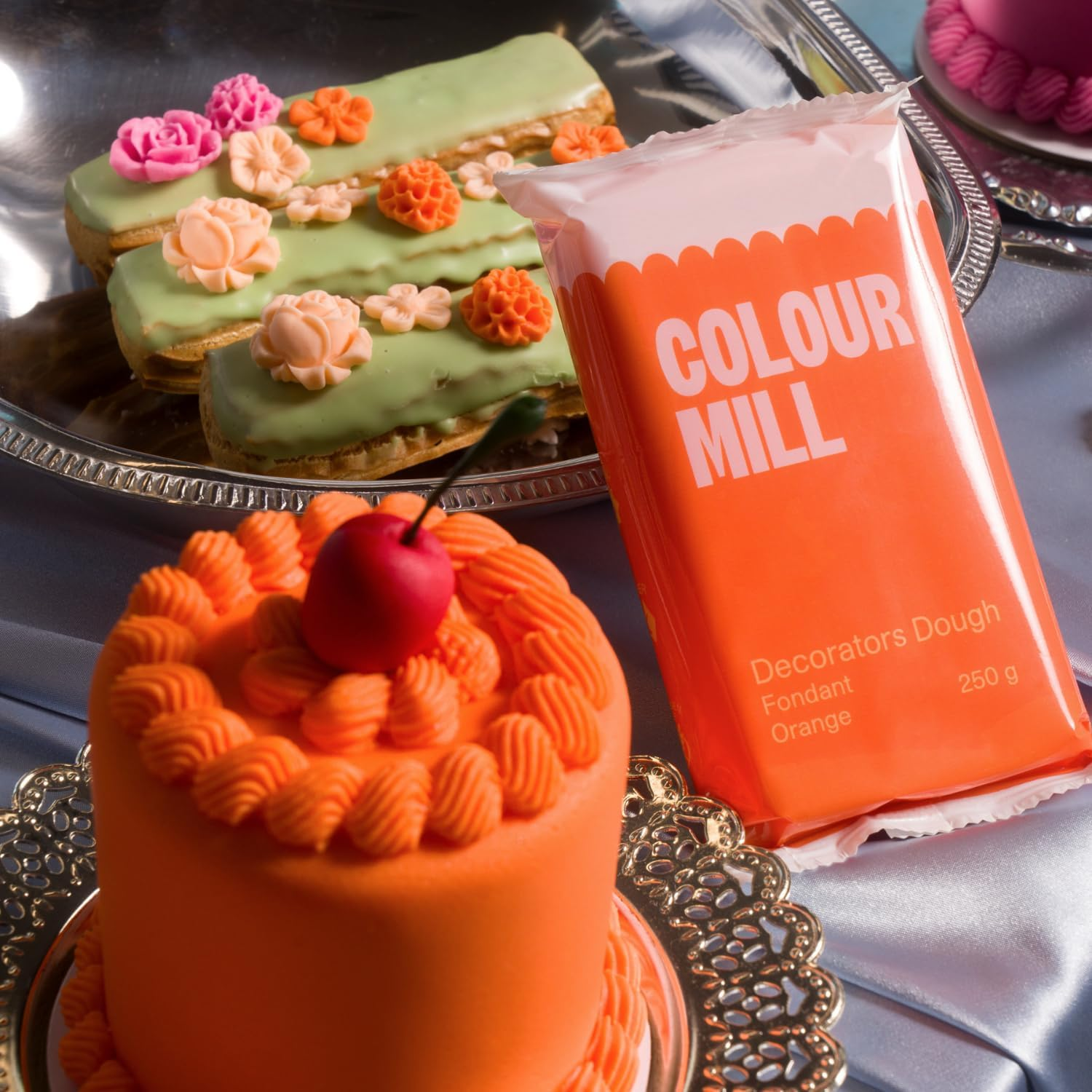 Colour Mill Decorators Dough Premium Ready to Roll Fondant Orange 250G image number 6