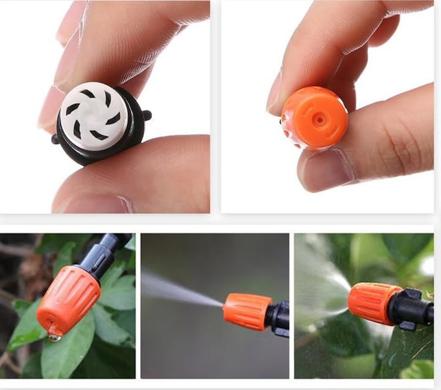 Drip Irrigation System, 164Ft/50M Garden Irrigation System 1/4, Blank Distribution Tubing Watering Drip Kit Automatic Irrigation Equipment for Garden Greenhouse, Patio, Lawn image number 5