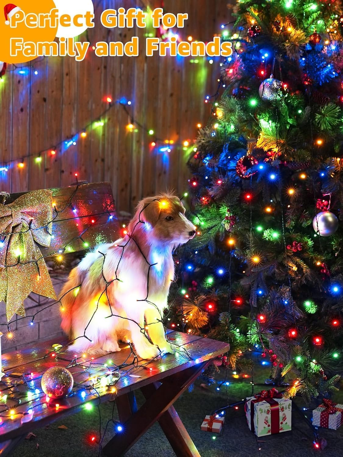 Christmas Lights 50M 500LED, 8 Patterns, Christmas Tree Lights Waterproof LED Christmas Lights Fairy Tale Light Outdoor Lights for Xmas Tree Wedding, Halloween, Party, Garden Decoration Colorful image number 2