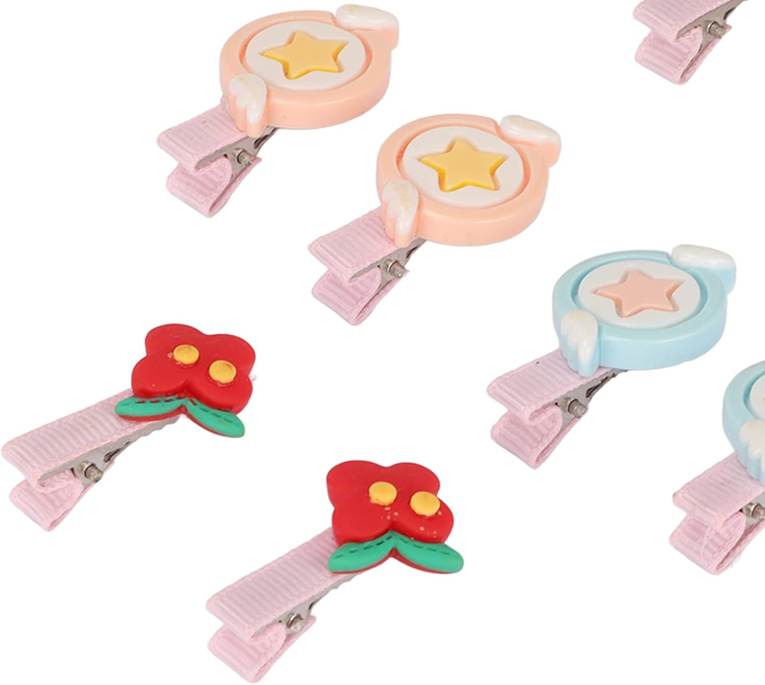20Pcs Pet Hair Clip, Flower Shape Resin Lovely Sweet Cute Dog Hair Barrettes, Pet Headdress Pet Grooming Hairpin Pet Grooming Hair Accessories for Small and Medium Pets image number 1