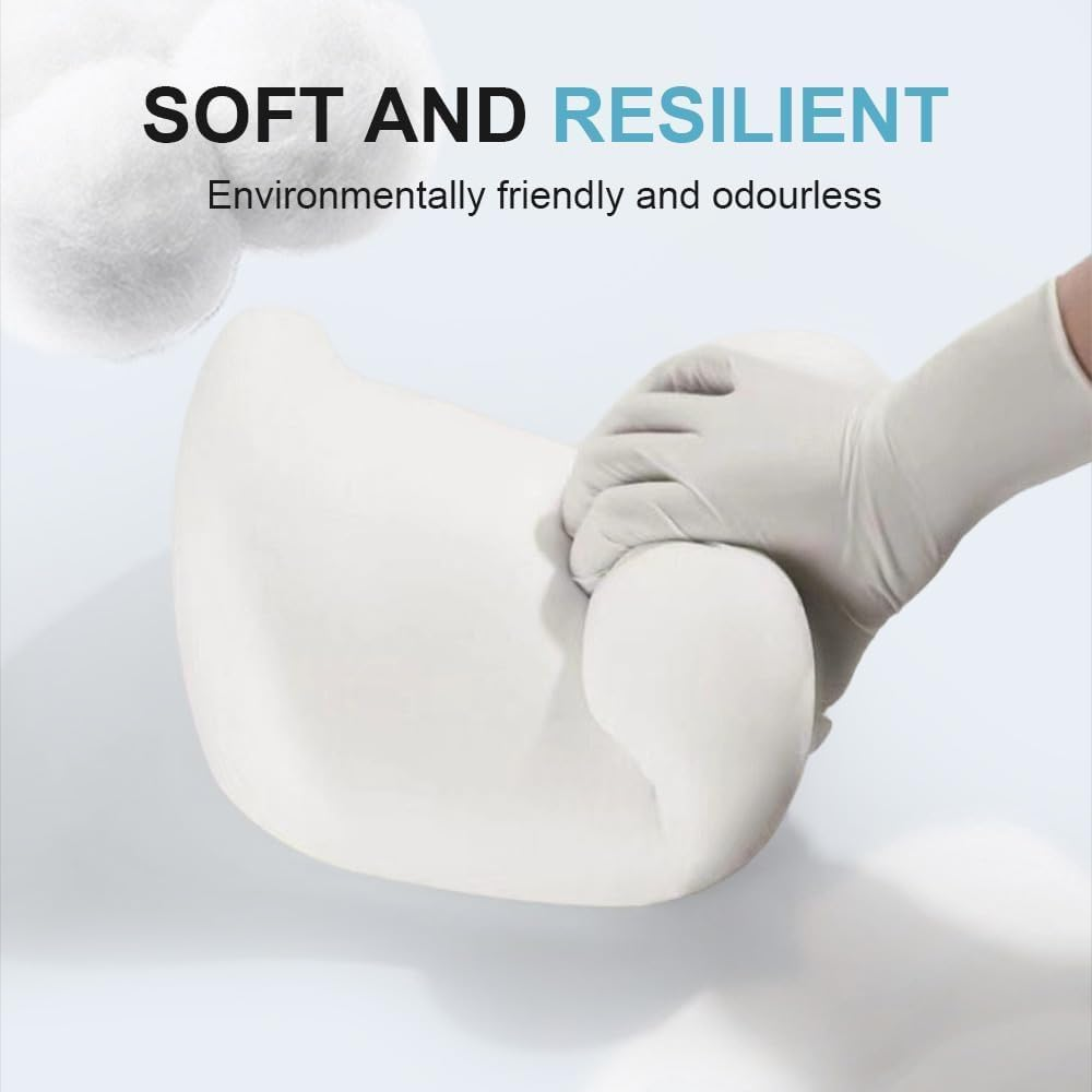 Car Headrest & Lumbar Support Cushion, 2025 New Ergonomic Car Seat Headrest, Memory Foam Car Seat Headrest and Lumbar Support Cushion for Neck and Back Pain Relief (Black) - Coffee image number 4