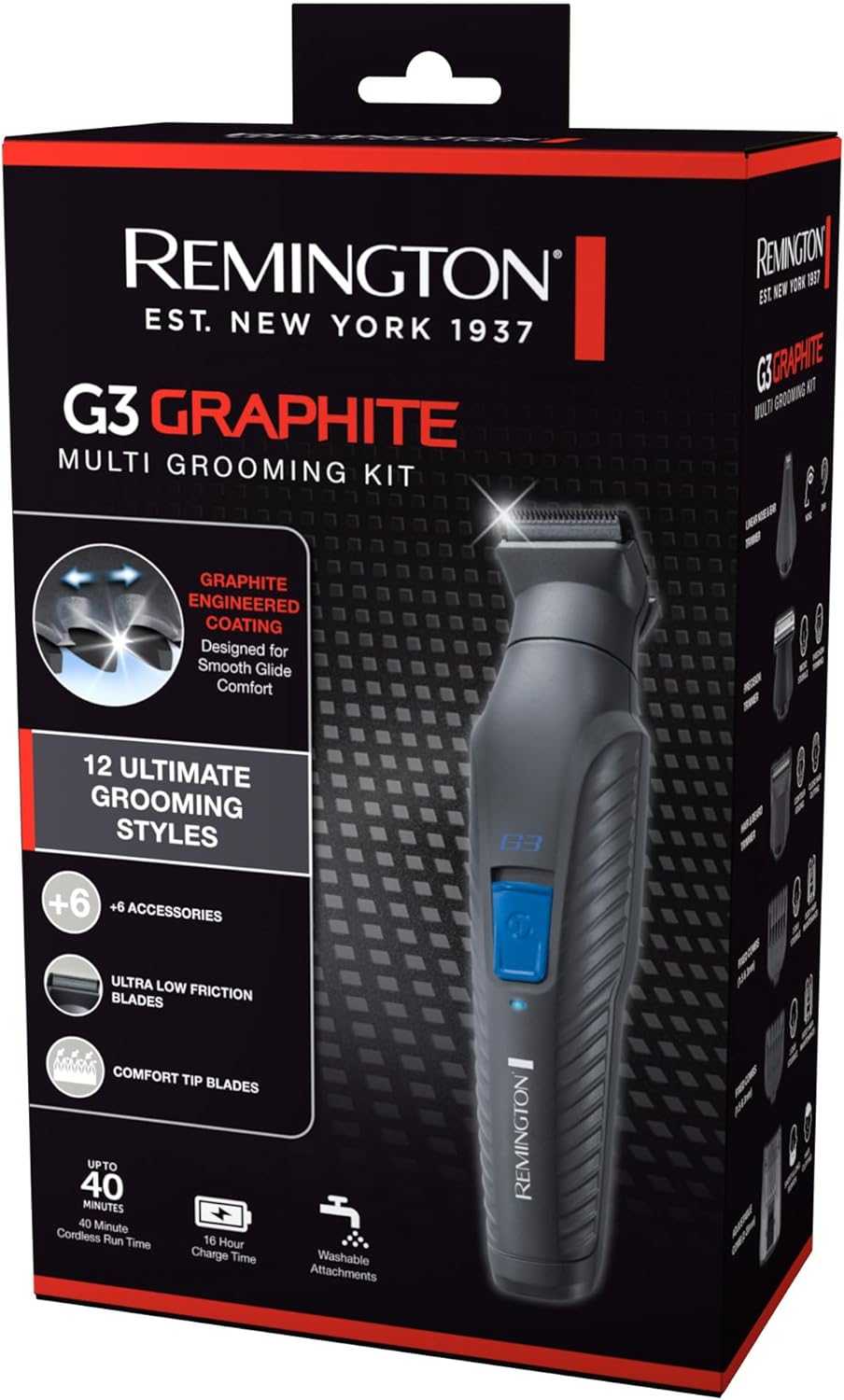 Remington G3 GRAPHITE SERIES MULTI GROOMING KIT PG3000AU image number 5