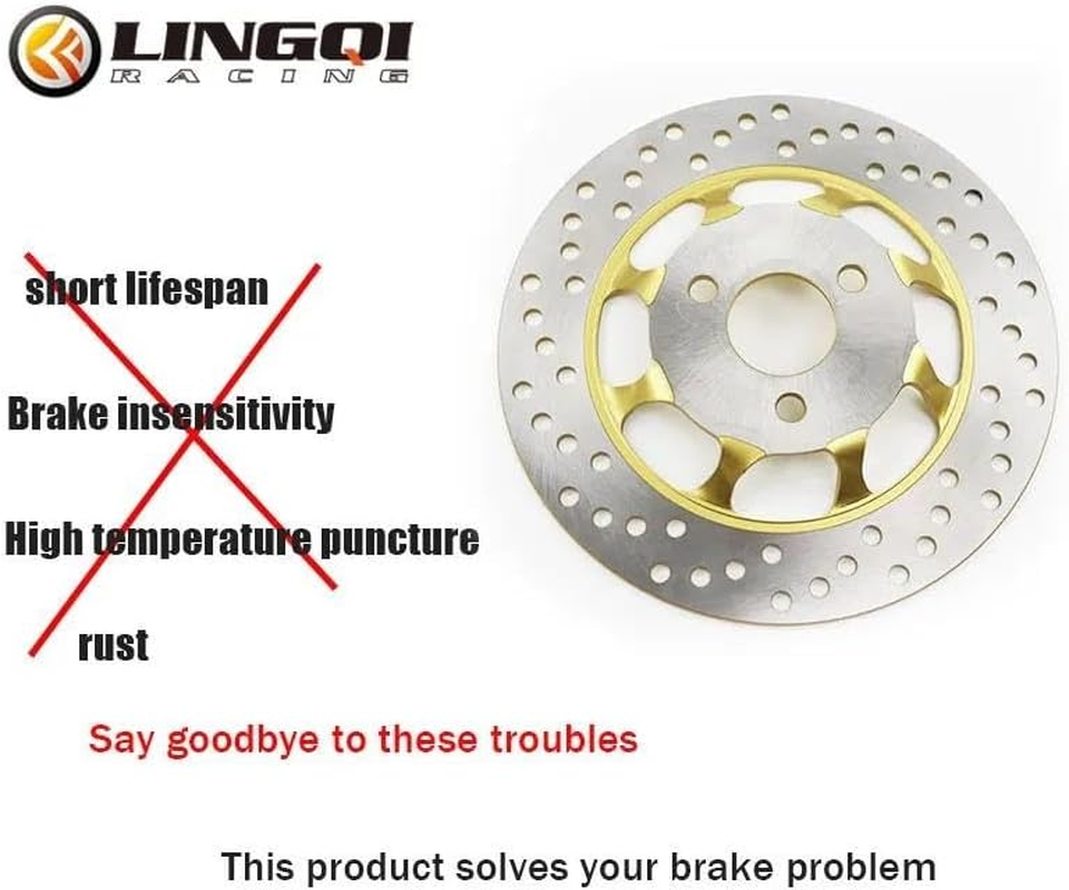 Brake Disc Rotor Motorcycle Rear Brake Disc for UN&IVE&RSAL Motorbike Spare Parts Motorcycle Accessories 220Mm 3.5Mm Brake Disc Rotor Assembly image number 1