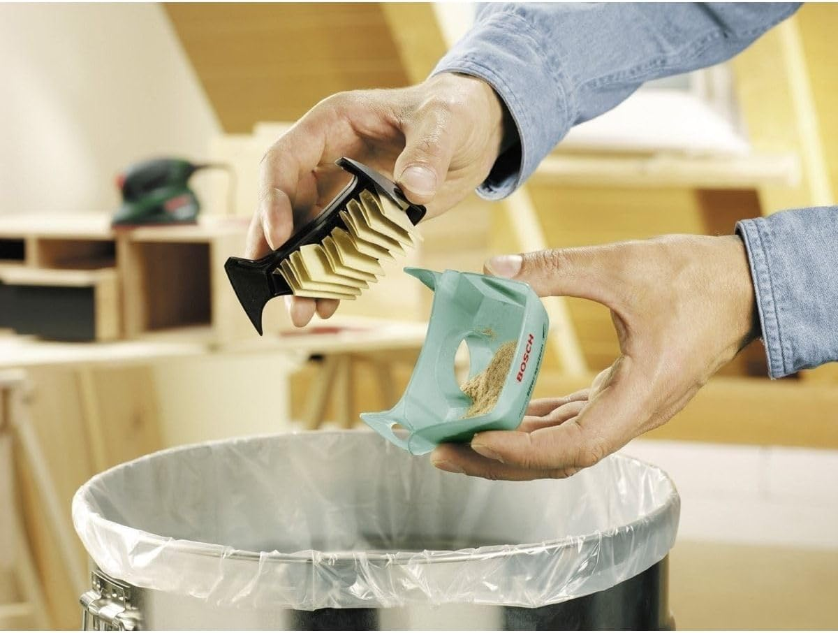 Bosch Multi-Sander PSM 80 A, 3 Redwood Sanding Sheets, Case (80 W, Vibration Number 20,000 Min-1, Sanding Surface 104 Cm&sup2;) image number 1