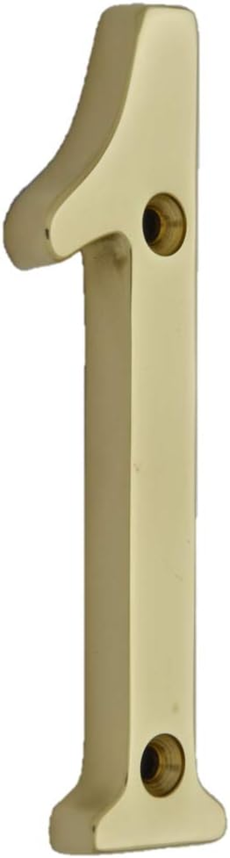 QCAA Traditional Heavy Forged Brass House Number, 6", 1, Polished Brass, Made in Taiwan image number 2