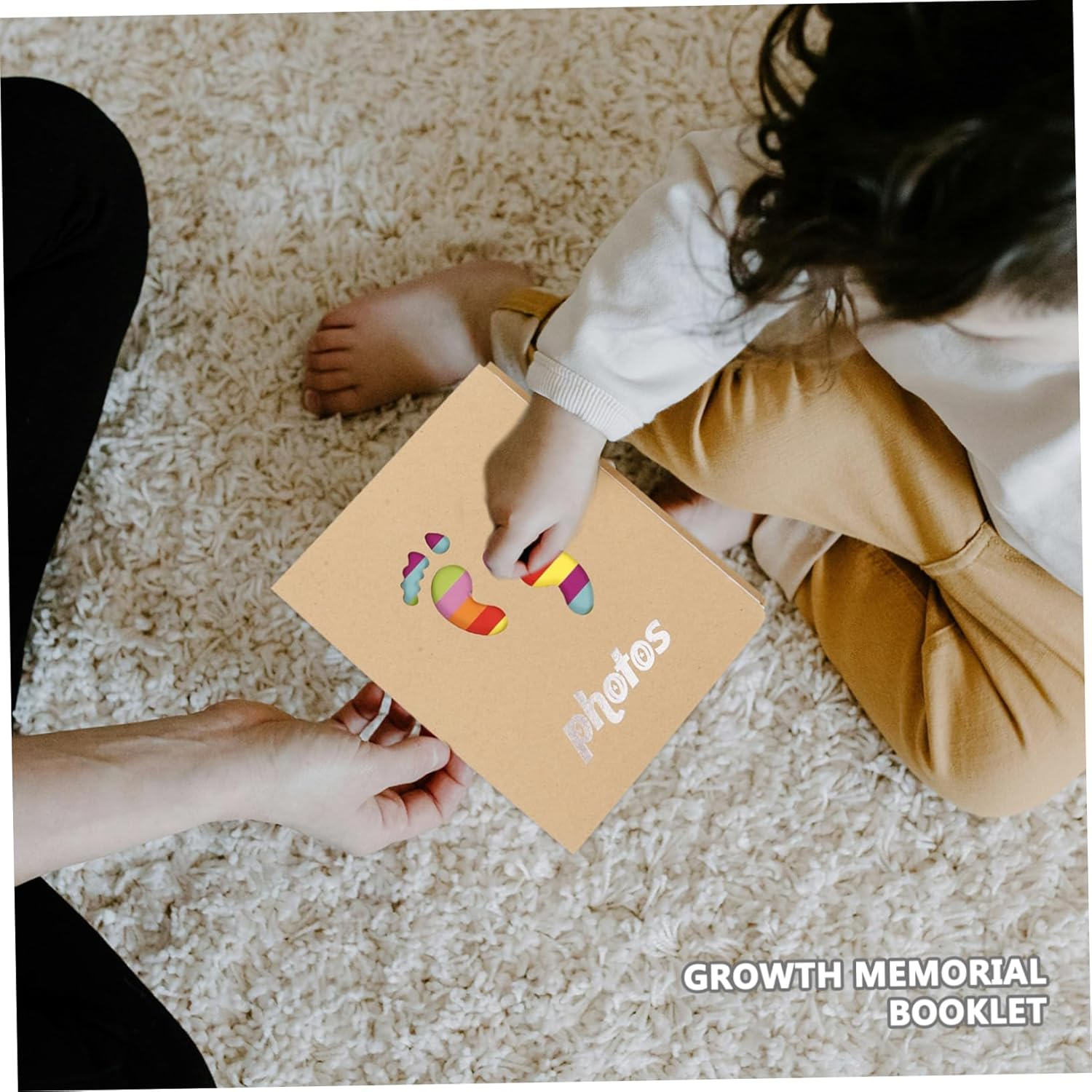 2Pcs Cute Photo Album Keepsake with Giraffe for Storing Photos Cards and Small Keepsakes for Family Friends and Special Occasions image number 5