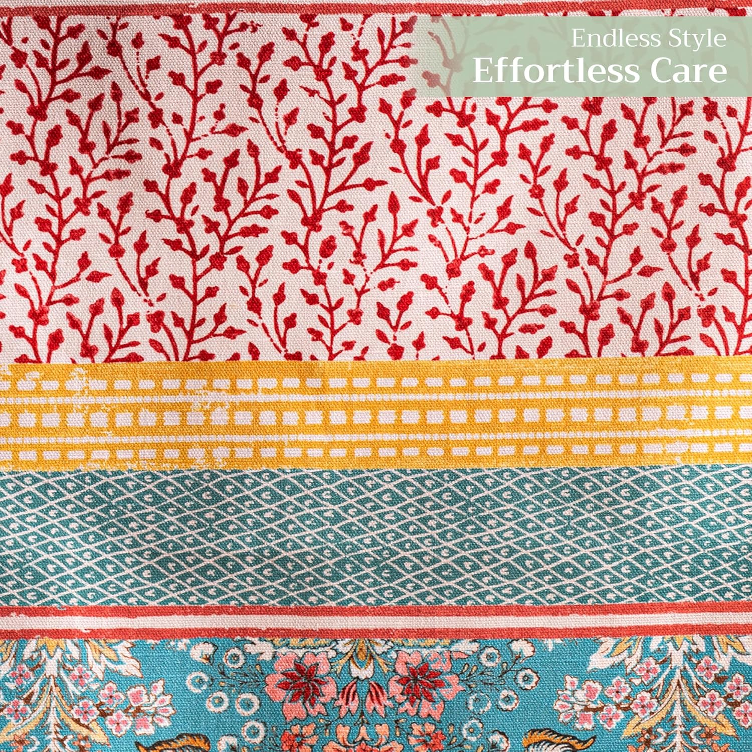 Maison D'Hermine Table Runner 100% Cotton Double Layer Table Runners 72 Inches Long Decorative for Home Kitchen Dining Party Baby Shower Wedding Bridal Shower Spring Summer (Marquise, 14.50" X 72") image number 3