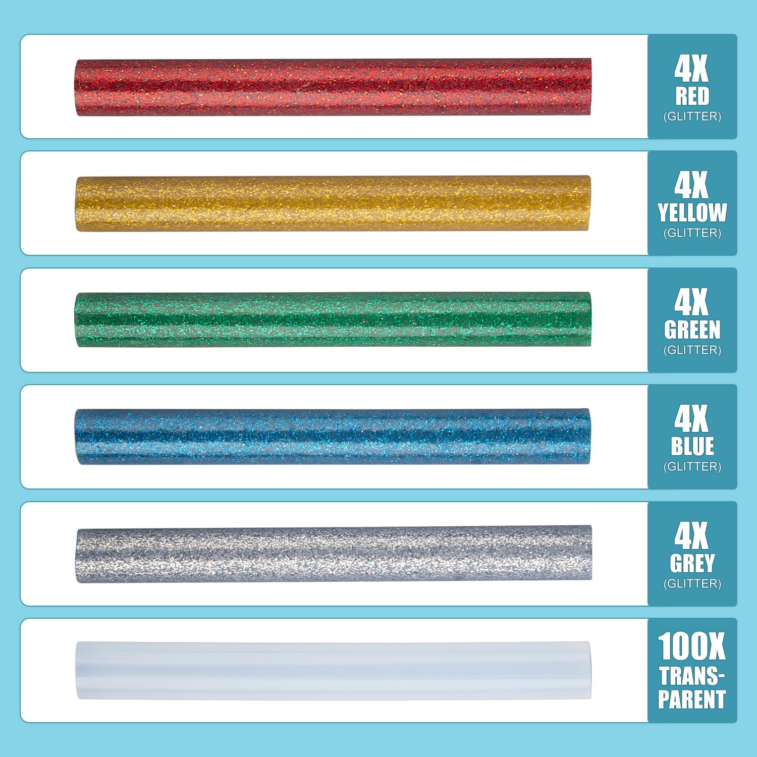 TOPEX 100W Hot Glue Gun Craft Kit & Glue Sticks