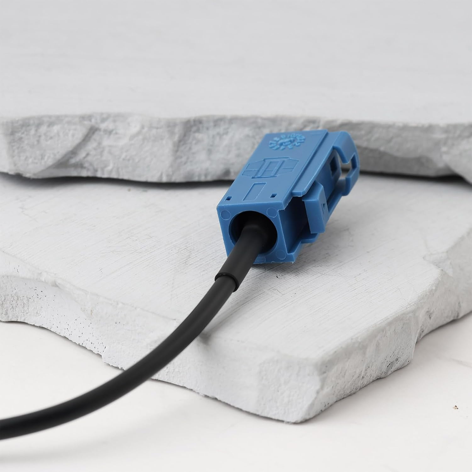 2Pcs SMB Male to Fakra C Female Aerial Adapter Cable for Car Truck SUV, 18Cm