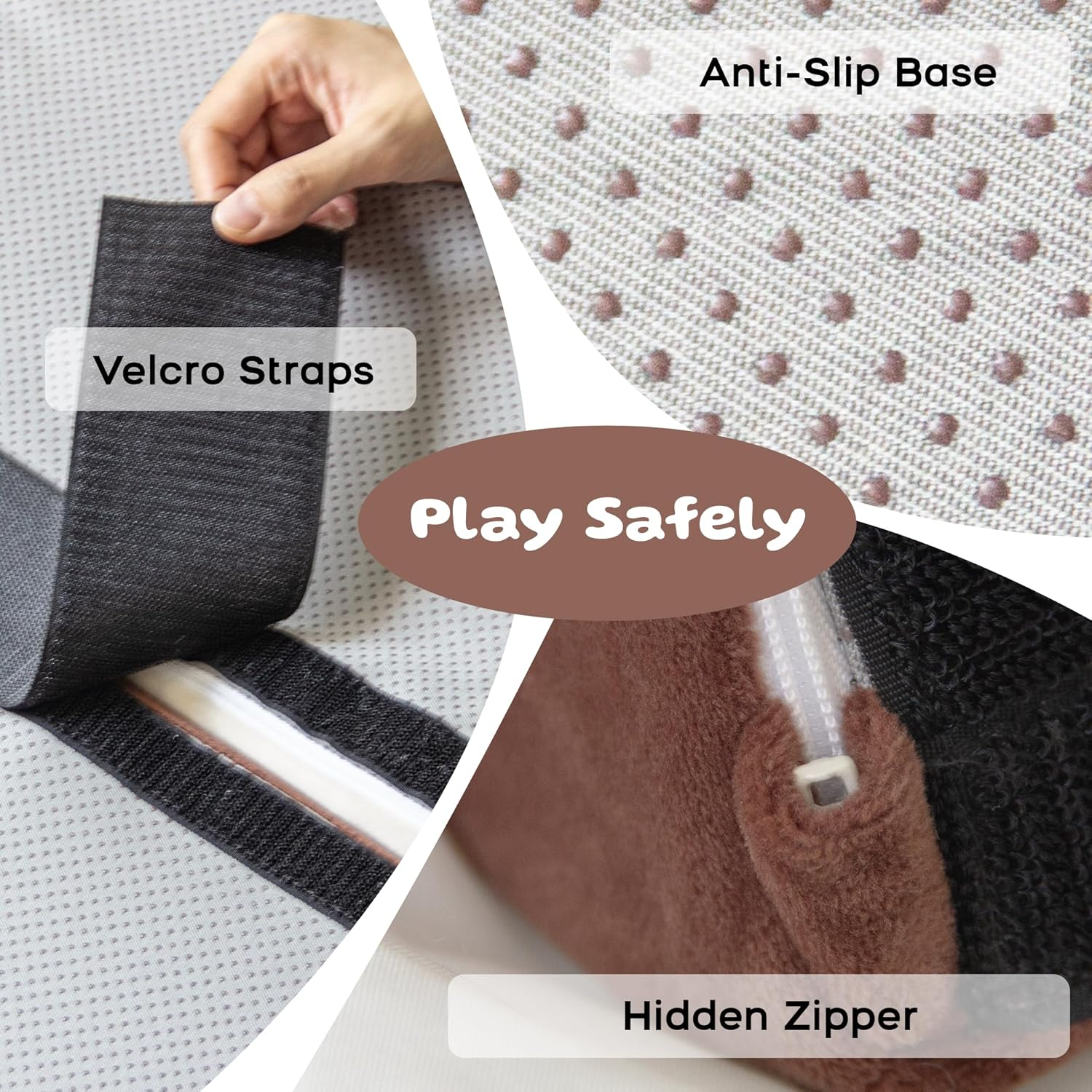 Banasuper 5-Piece Climbing Toys for Toddlers, Kids Foam Blocks Playset with Cylinder, Foldable Design, Toddler Indoor Soft Play Gym Activity Play Set for Crawling and Active Play (Pink & Yellow)