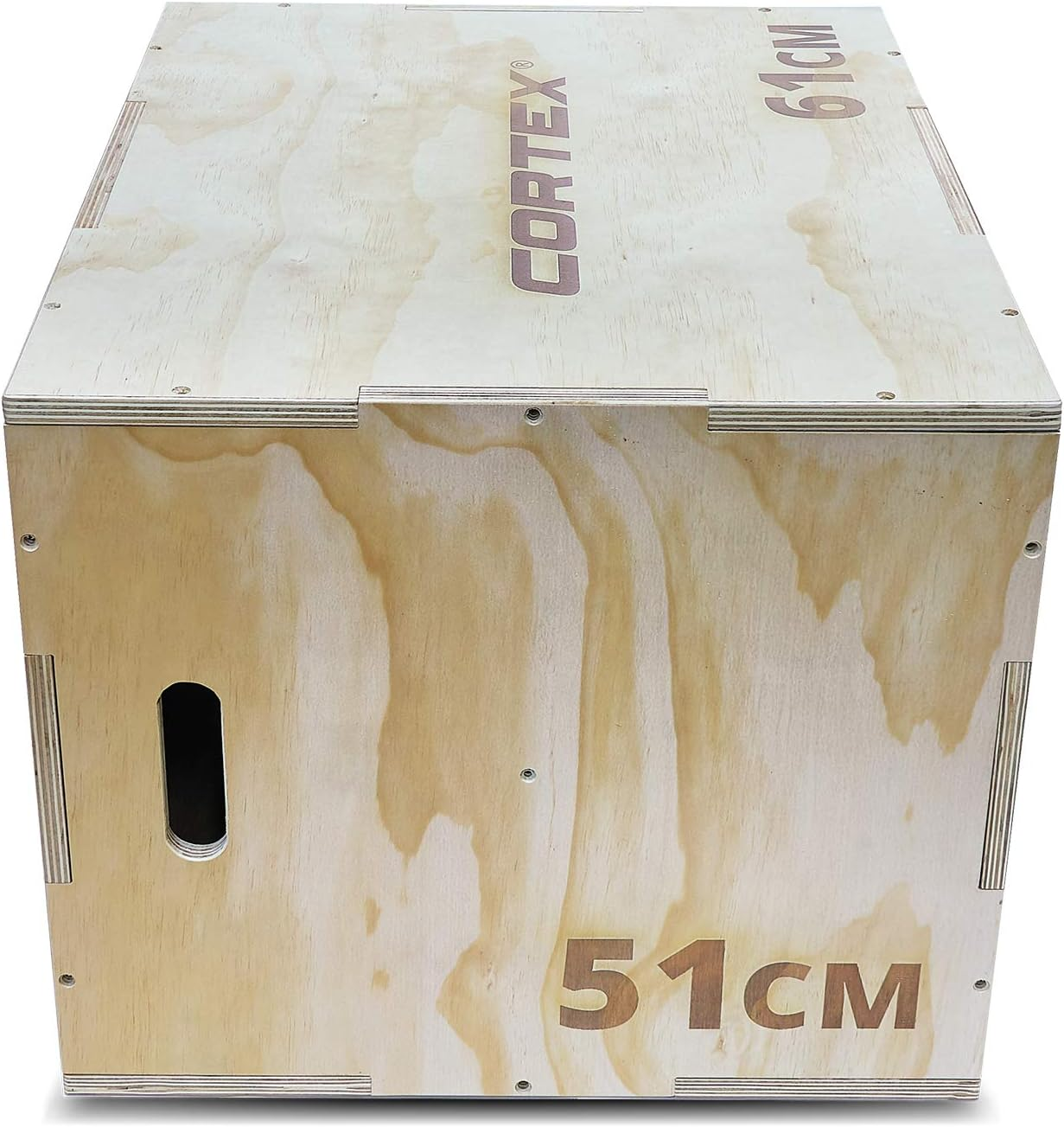CORTEX Wooden 3-In-1 Plyo Box Plyometric Box Jump Training Functional Workout Body Weight Home Gym