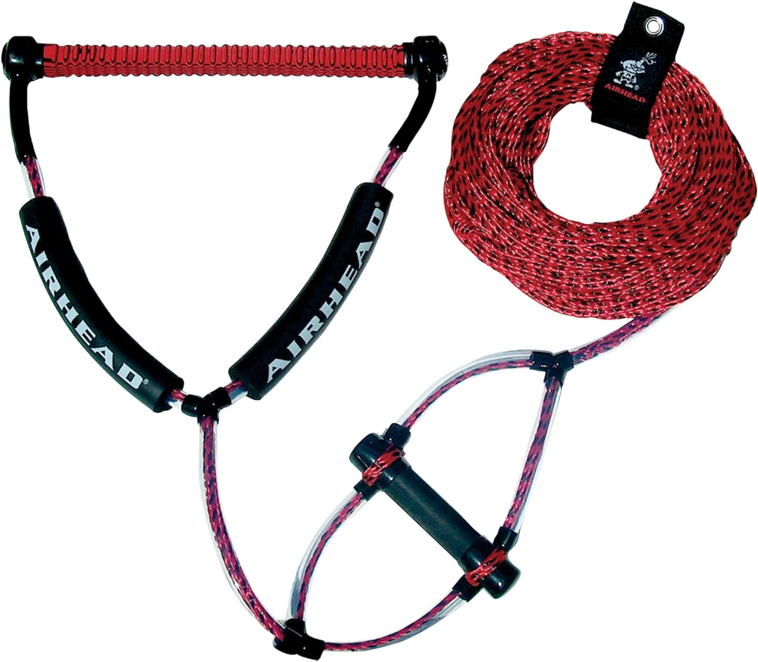 AIRHEAD Trick Handle Wakeboard Rope, 4 Sections, 75-Feet, Multiple Colors Available