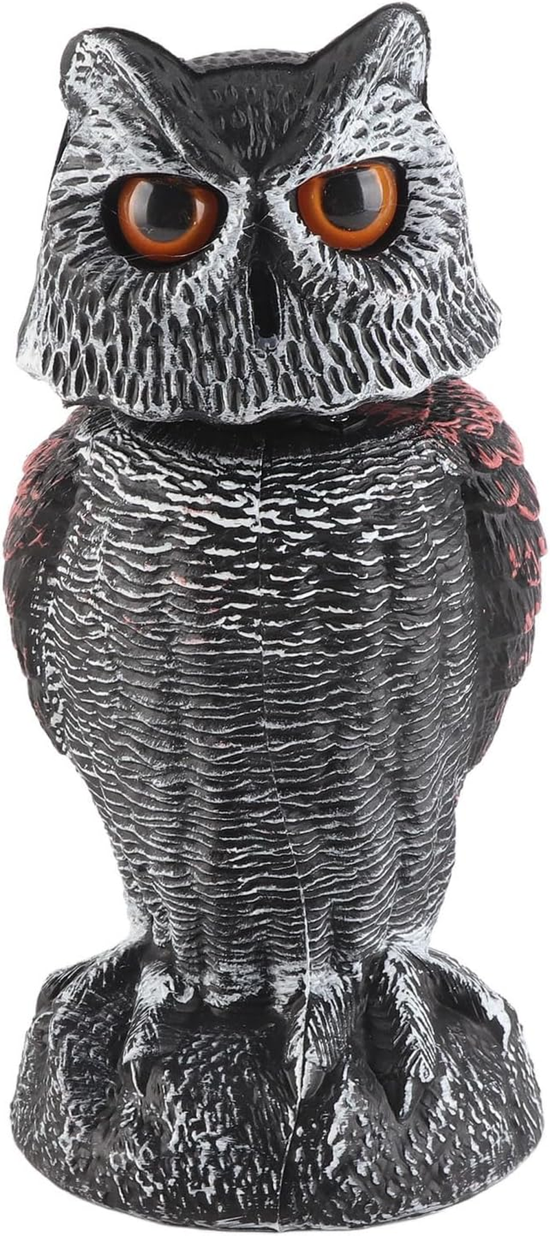 Plastic Owl Decoy, Owl Decoy to Scare Birds Away Exquisitely Crafted Waterproof Shake Sun Proof Outdoor Garden Decoration for Orchard for Crops image number 5