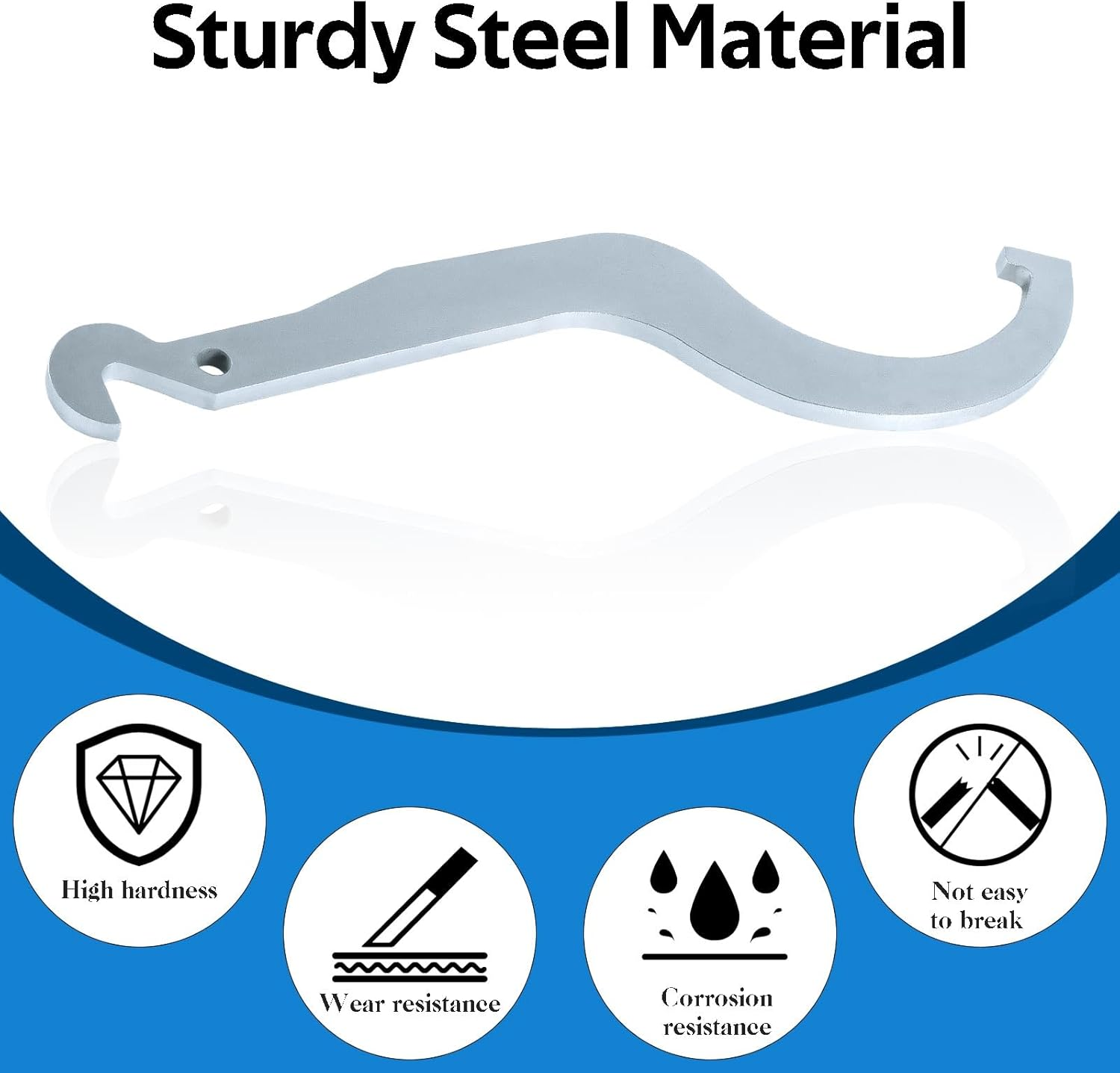 Shock Absorber Spanner/Drive Clutch Spanner Span Spreader Wrench Tool Compatible with Polaris ATV XP 550 RZR General 1000 Sportsman 550 Replace#：2877408 2877408-329 image number 5