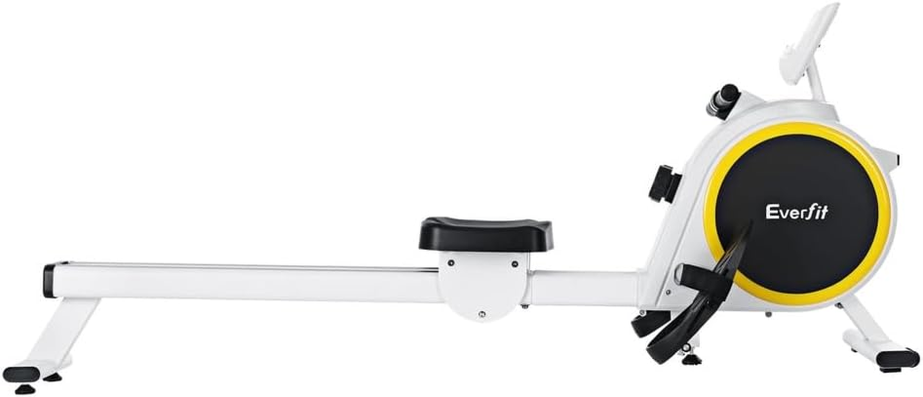 Everfit Elastic Rope Resistance Rowing Machine, Foldable Magnetic Rower Home Gym Fitness Equipment Cardio Workout Exercise, Adjustable 16 Levels 120KG Weight Capacity White image number 5