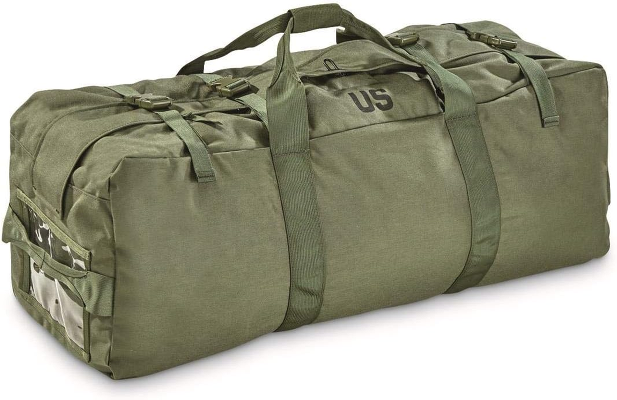 Surplus U.S. Military Zip Duffel Bag, Used Olive Drab