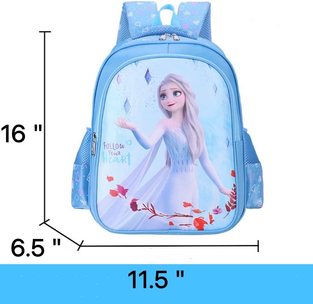 Schoolbags, Primary School Students, Girls, Kindergarten Girls, Lightweight Children&lsquo;S Backpacks - Sky Blue image number 4