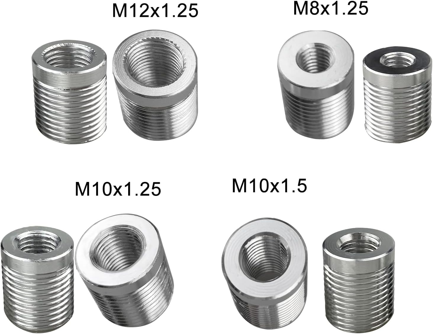 Ycooifo Shift Knob, 3.78" Aluminum Weighted Car Gear Stick Shifter Manual Knobs Fit Universal Manual Transmission Vehicle with 4 Threaded Adapters M8 M10 M12 X 1.25, M10X1.5 (Black)